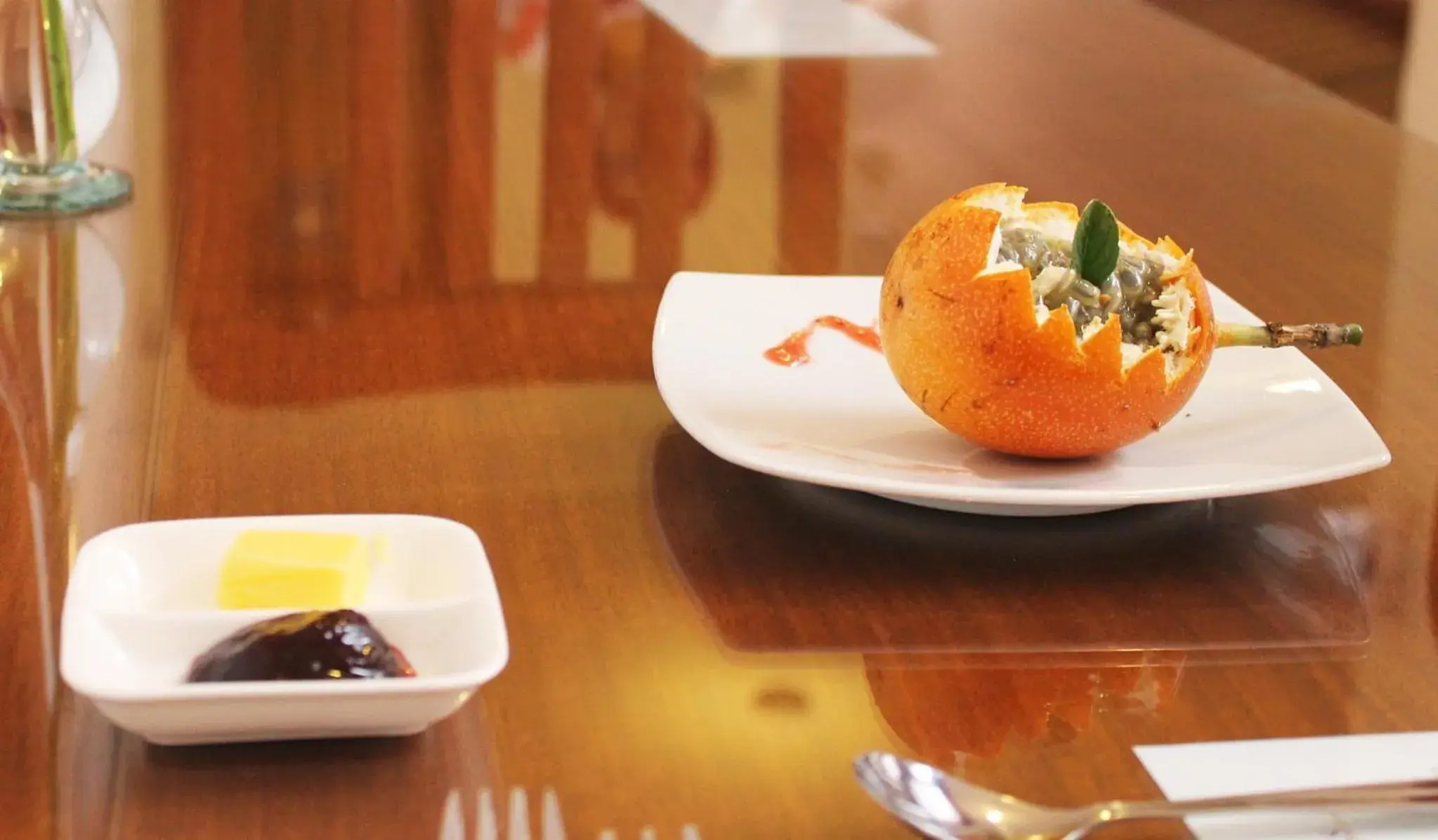 Food close-up in Casa Hotel Las Plazas Food close-up in Casa Hotel Las Plazas