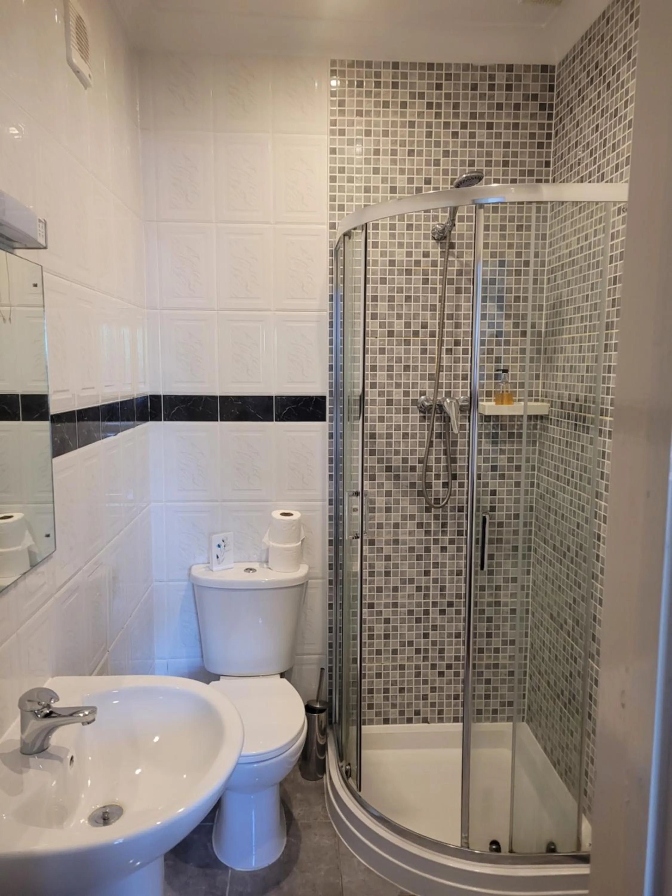 Shower in The Gatwick White House Hotel