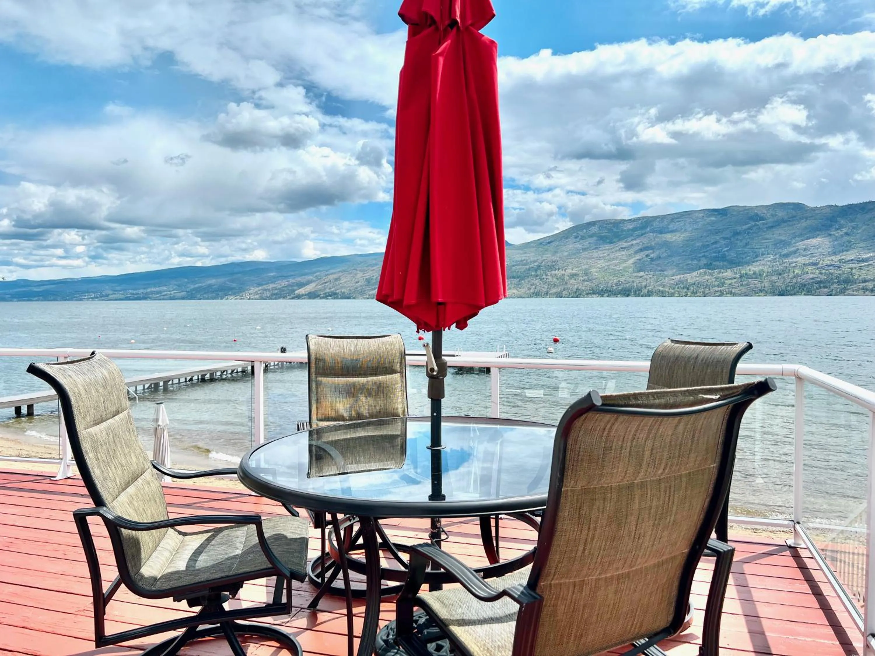Patio in Peachland Beach Resort
