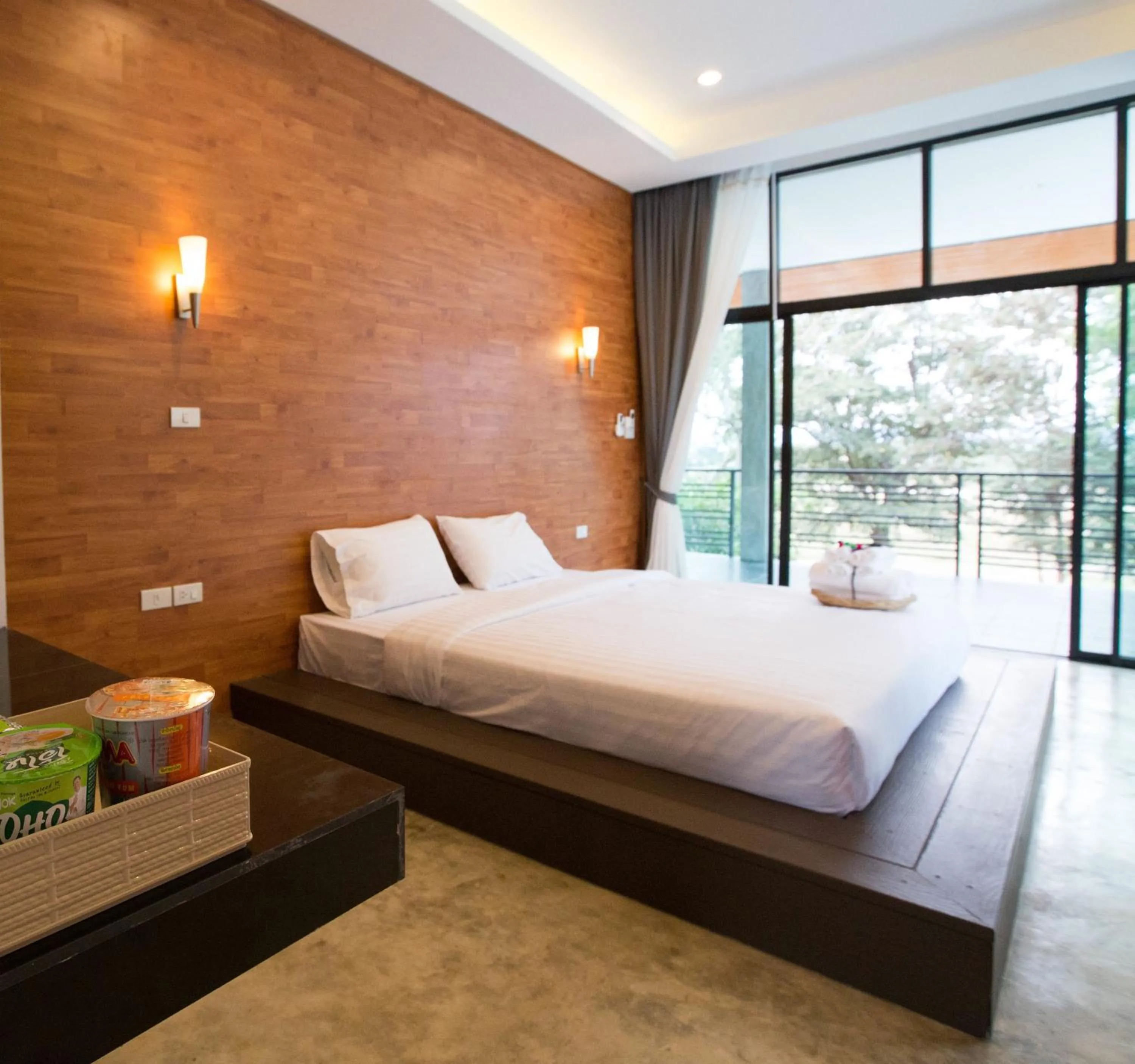 Bed in Pagoda Sight Residence