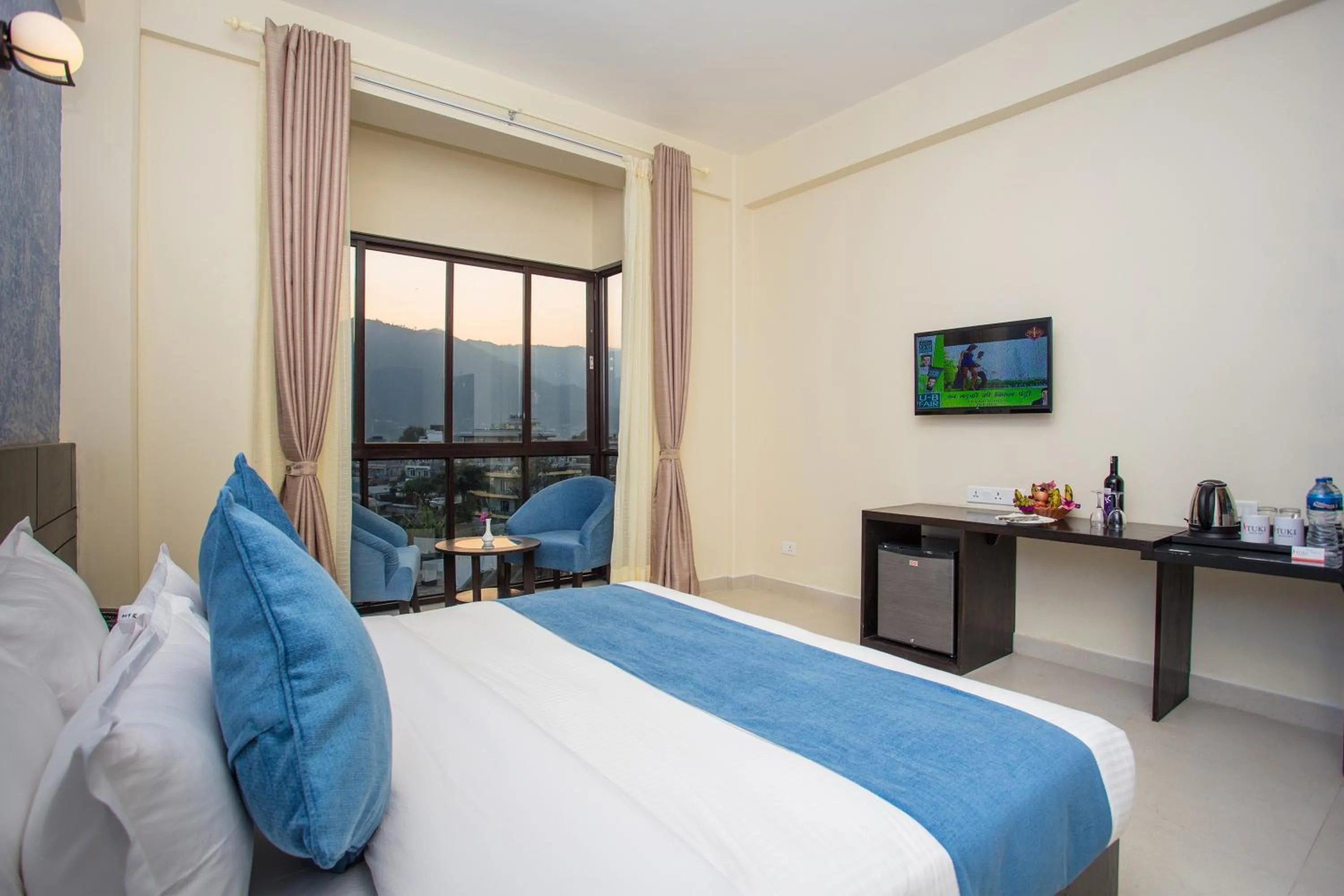 Bed in Tuki Resort Pokhara