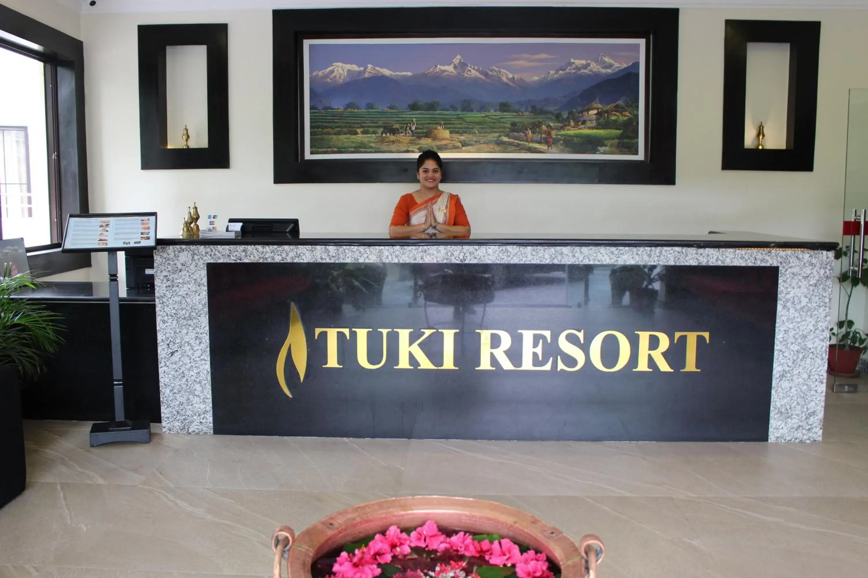 Lobby or reception in Tuki Resort Pokhara Lobby or reception in Tuki Resort Pokhara