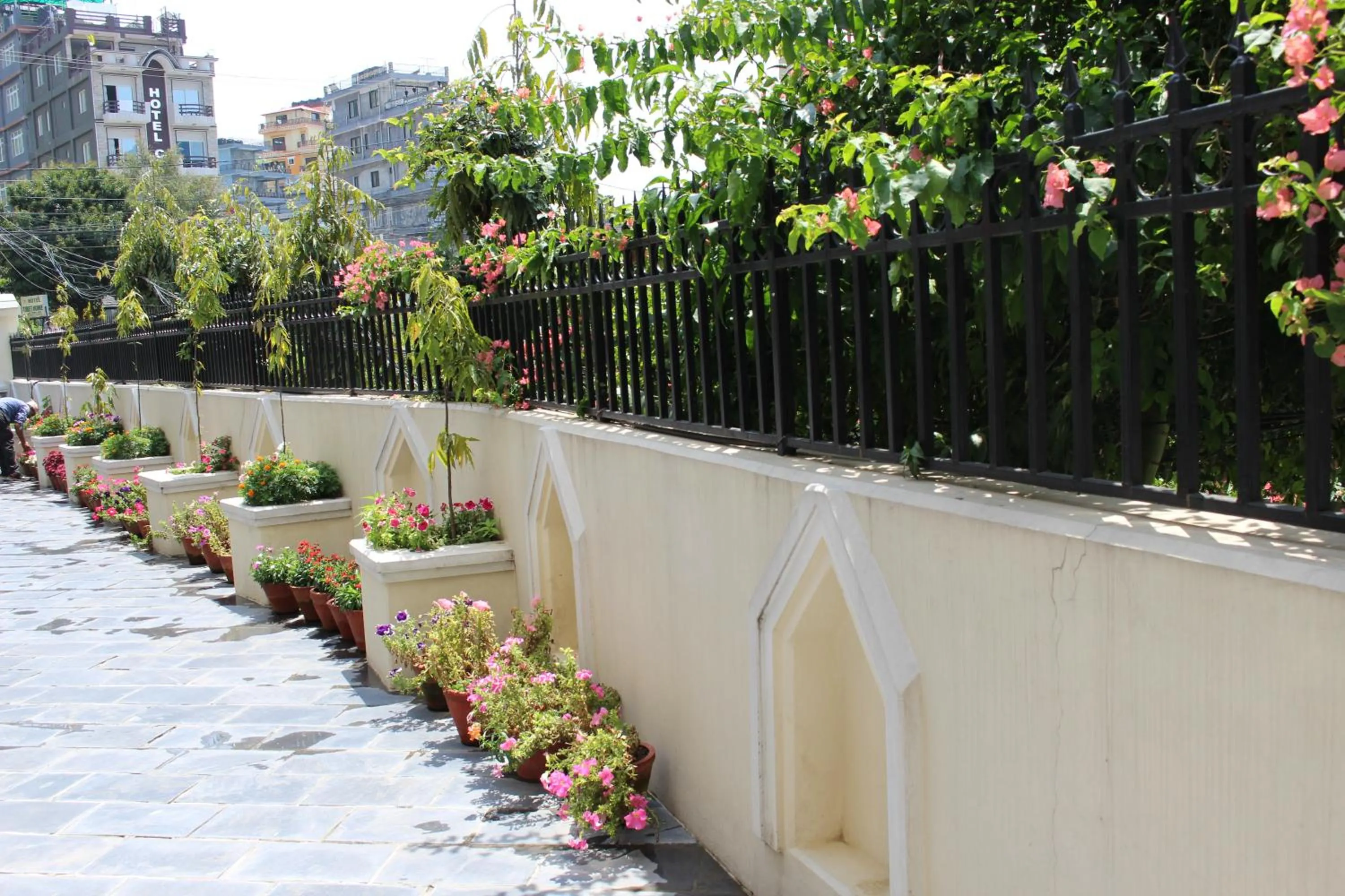 Garden view in Tuki Resort Pokhara