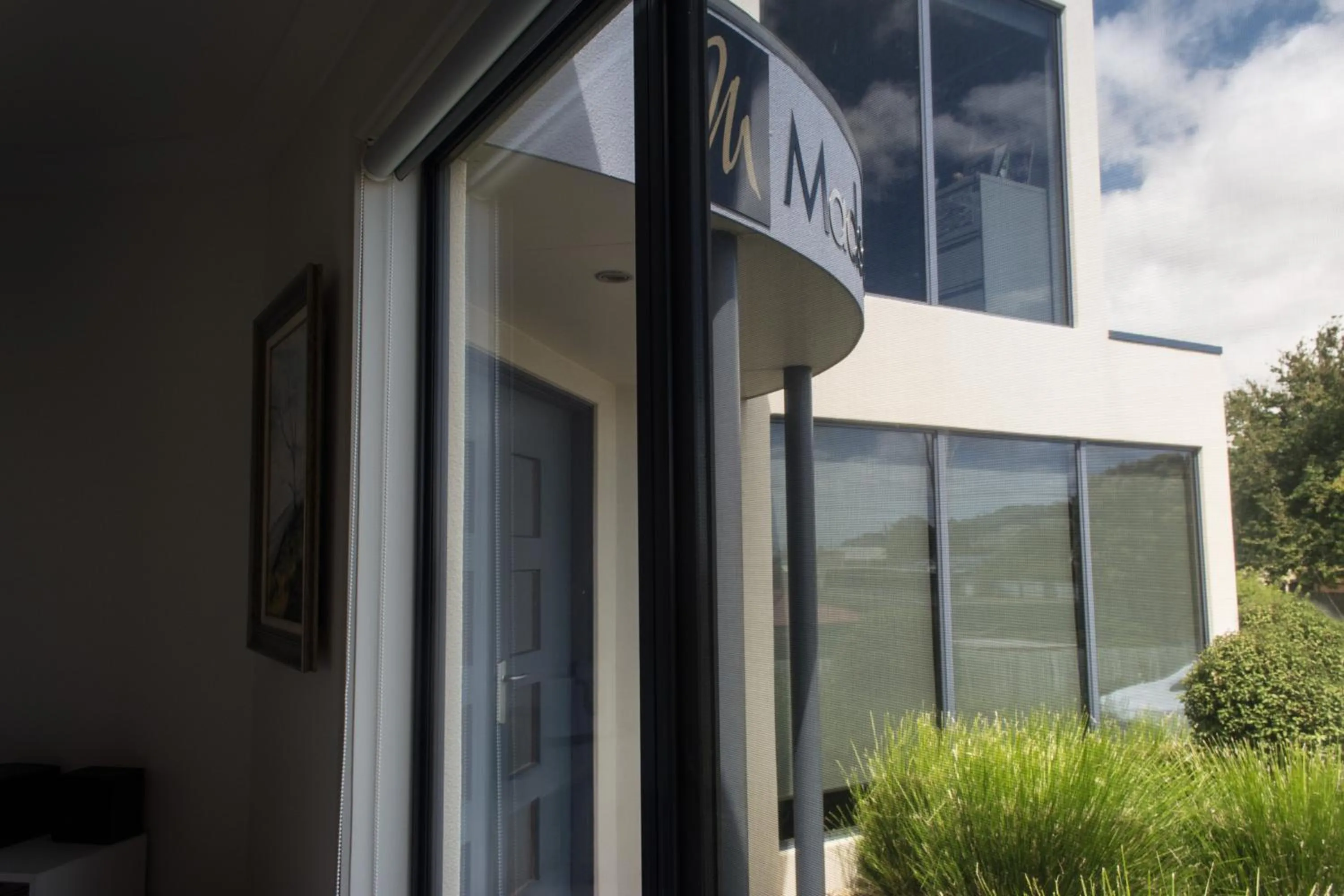 Facade/entrance in Madsen Retreat