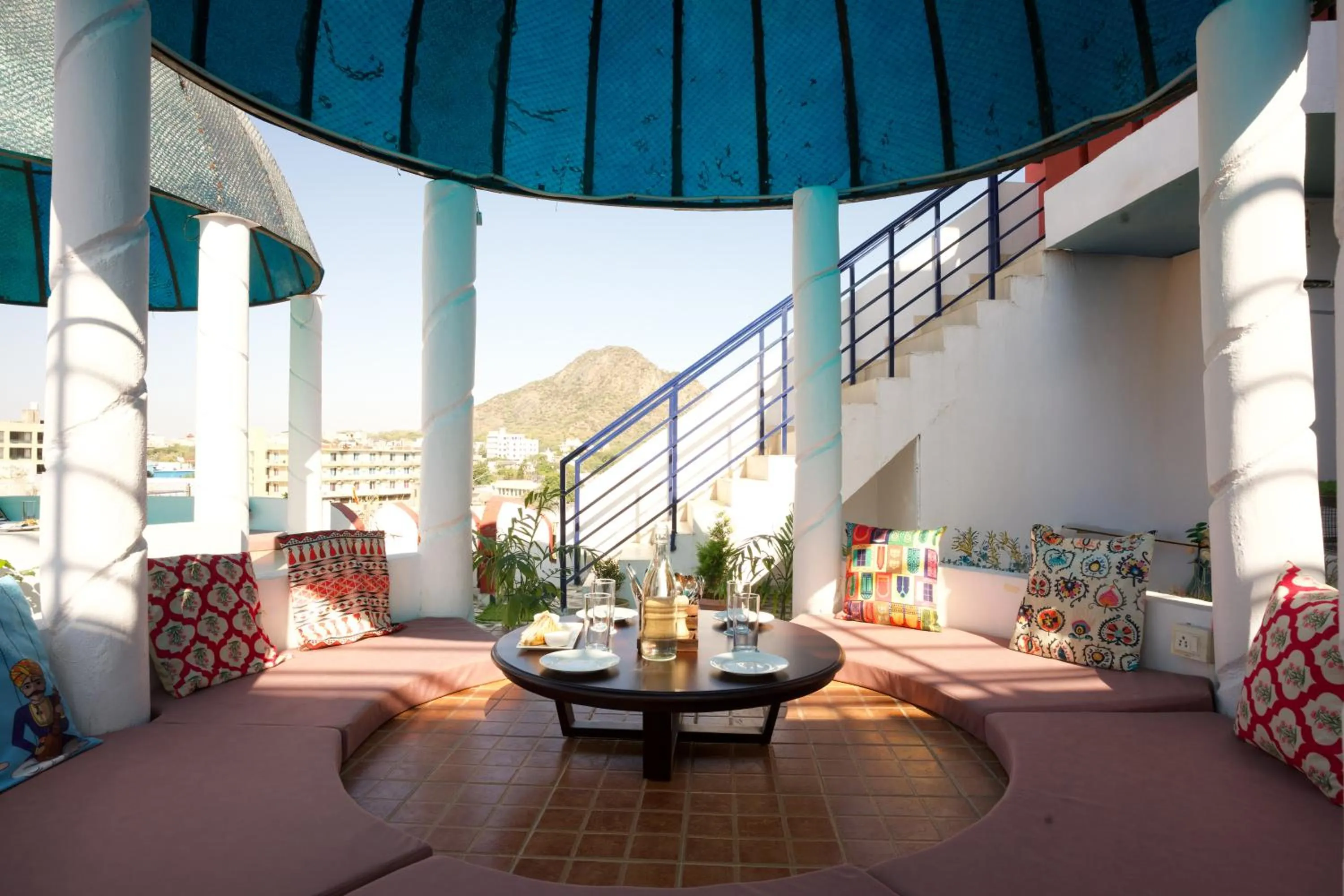 Patio in Stamps By Eight Continents, Pushkar