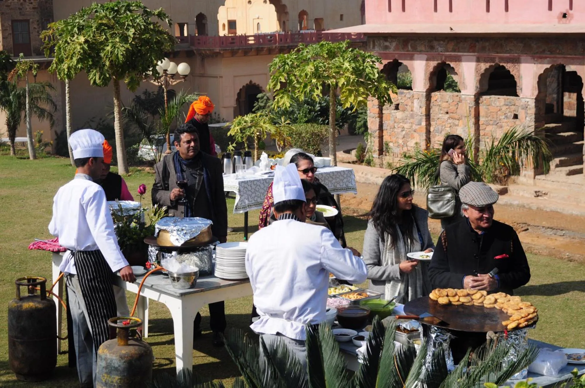 Food in Neemrana's - Tijara Fort Palace