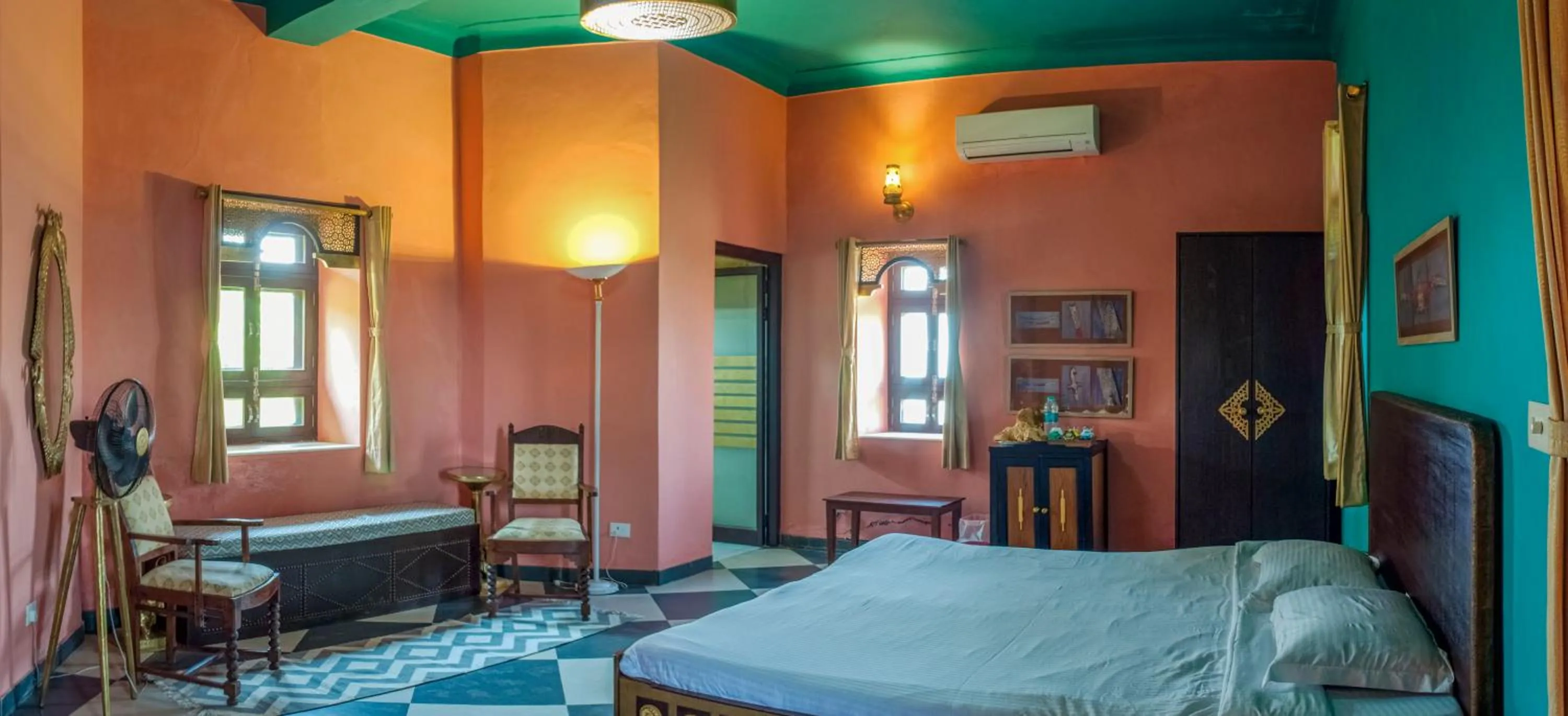 Photo of the whole room, Bed in Neemrana's - Tijara Fort Palace