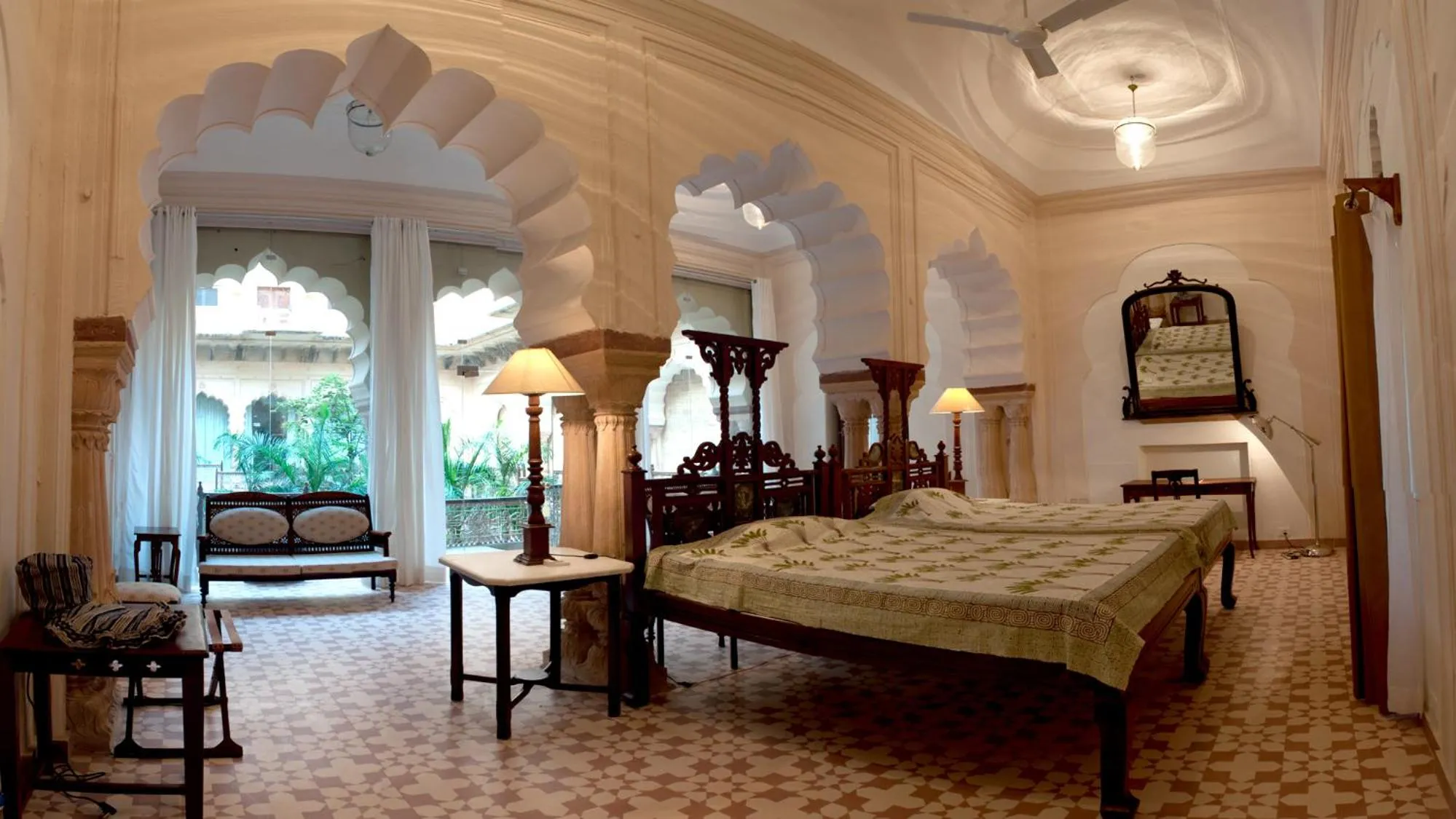 Photo of the whole room, Bed in Neemrana's - Tijara Fort Palace