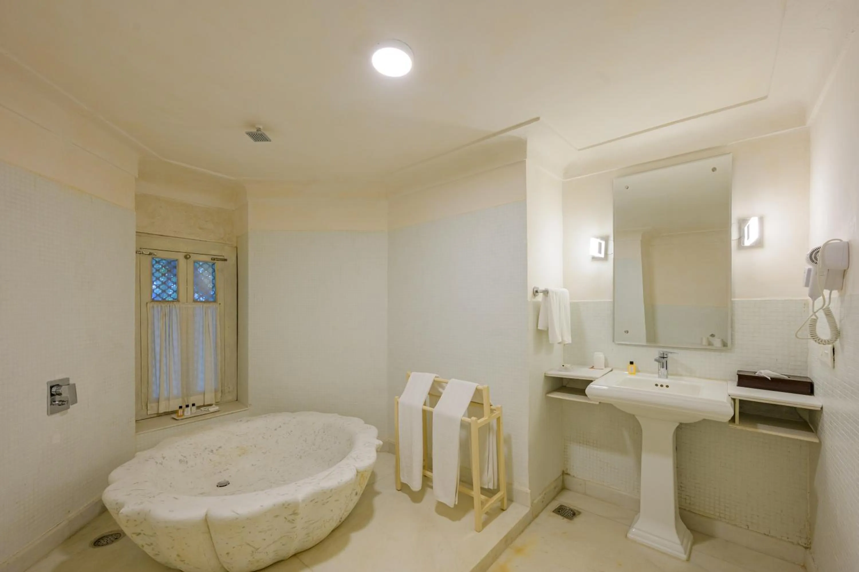 Bathroom in Neemrana's - Tijara Fort Palace