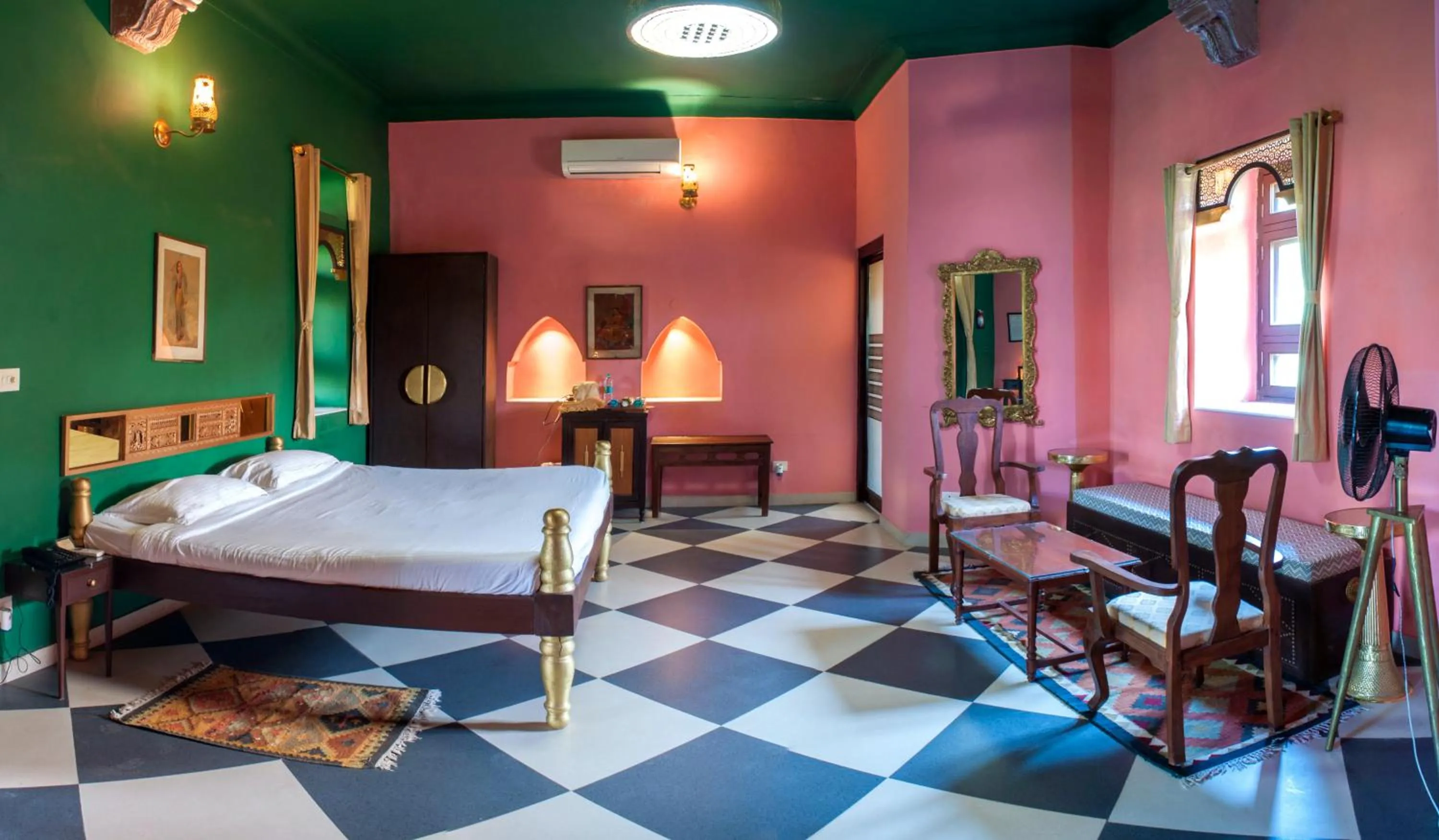 Photo of the whole room, Bed in Neemrana's - Tijara Fort Palace