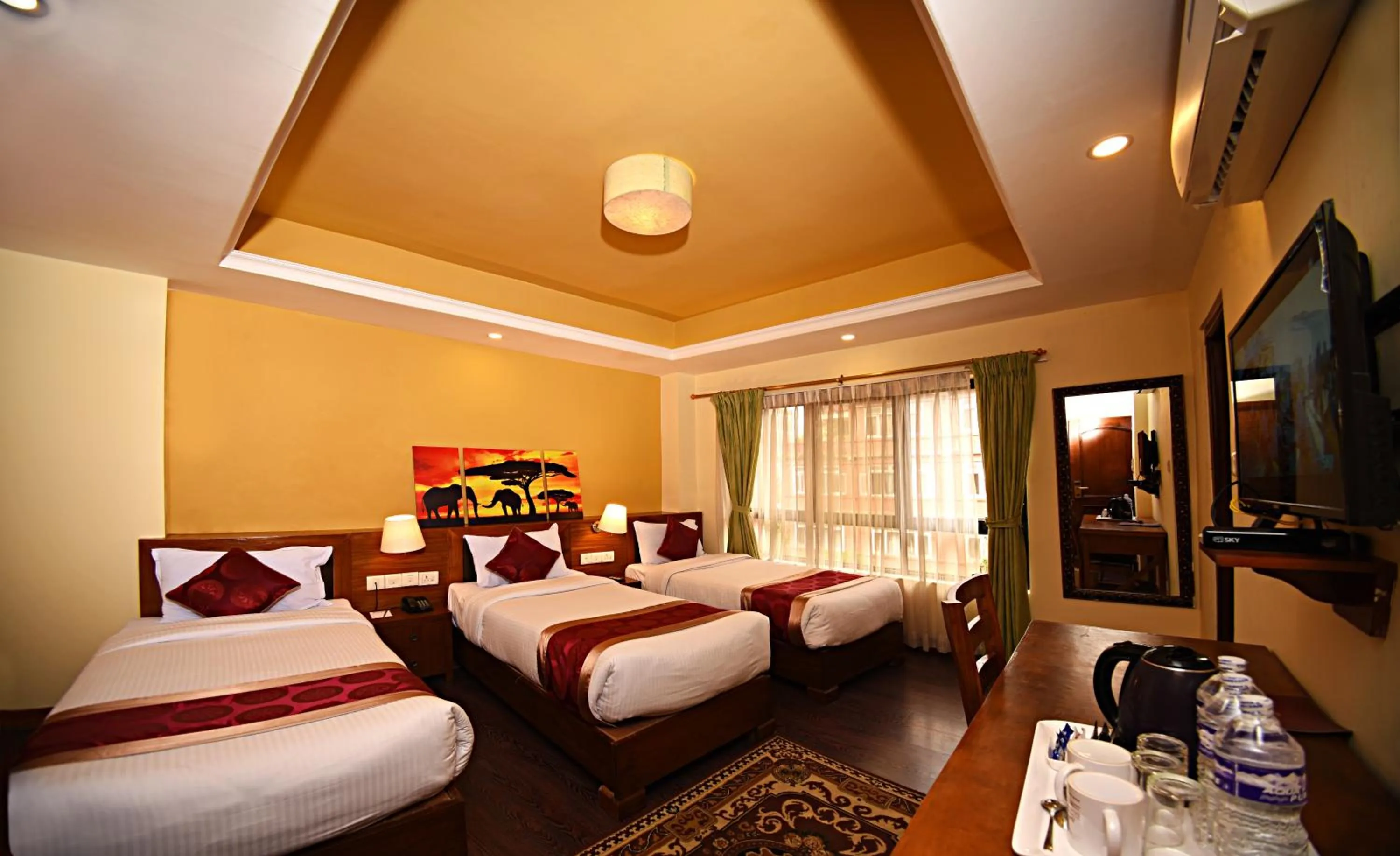 Photo of the whole room, Bed in DOM Himalaya Hotel