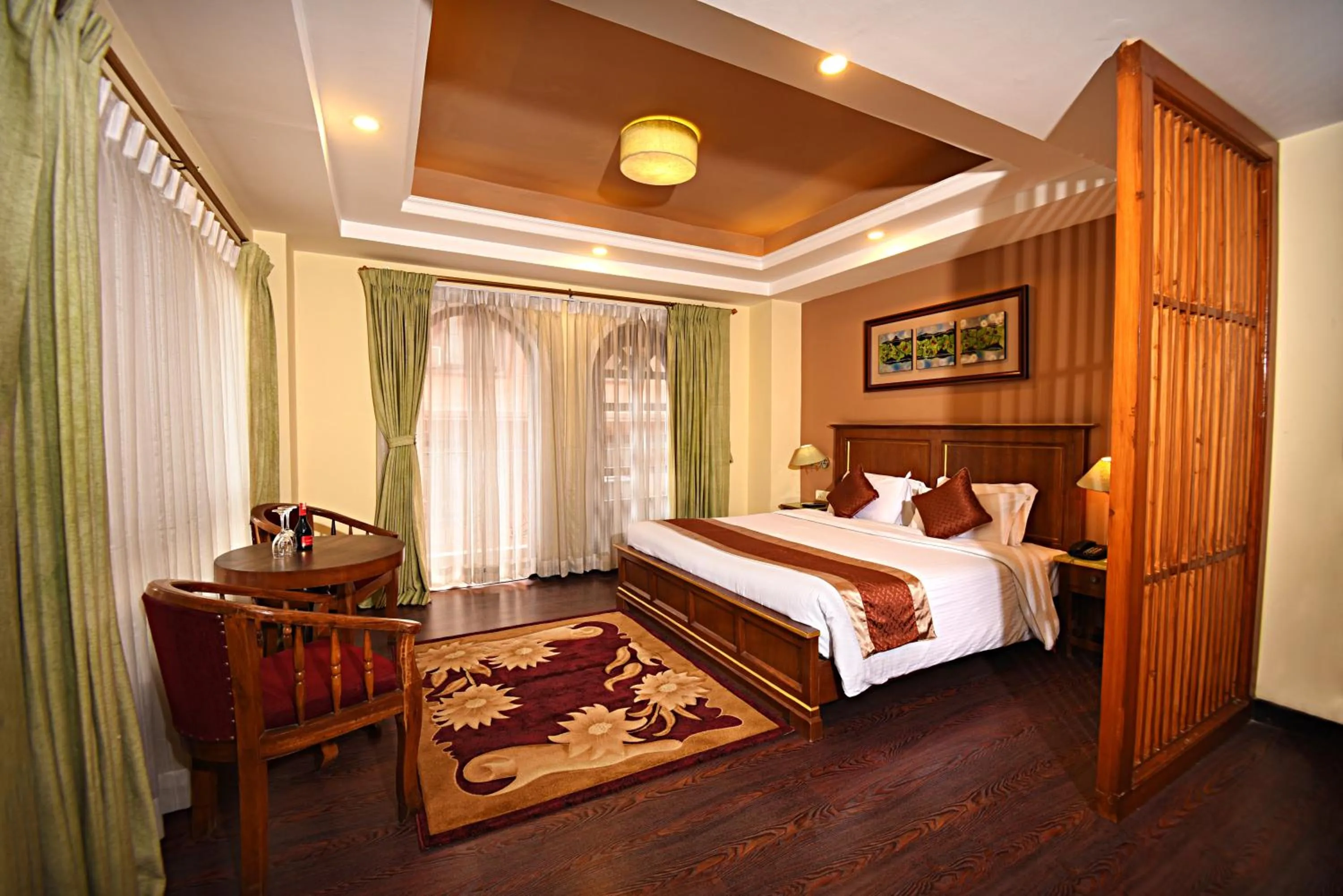 Photo of the whole room, Bed in DOM Himalaya Hotel