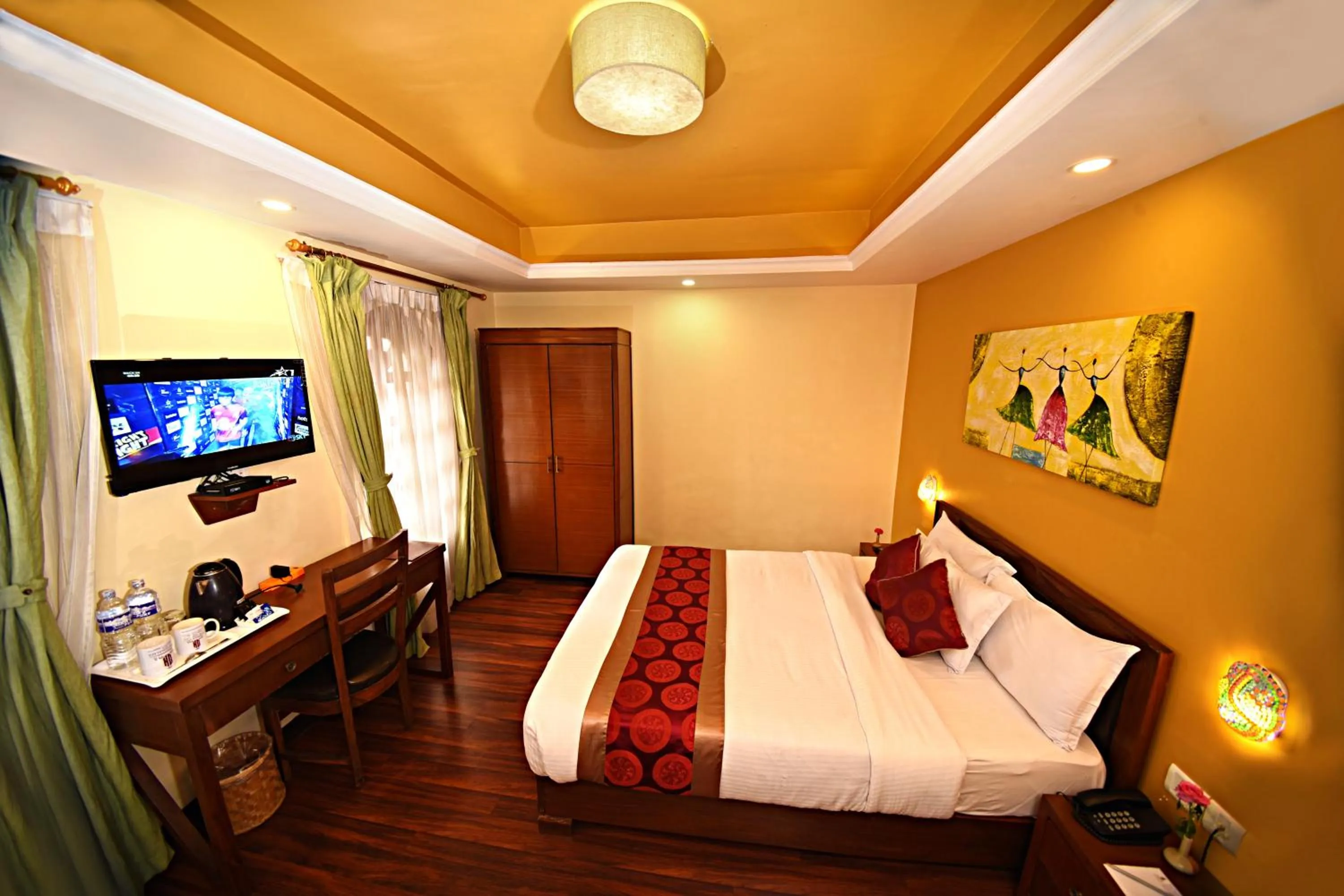 Photo of the whole room, Bed in DOM Himalaya Hotel