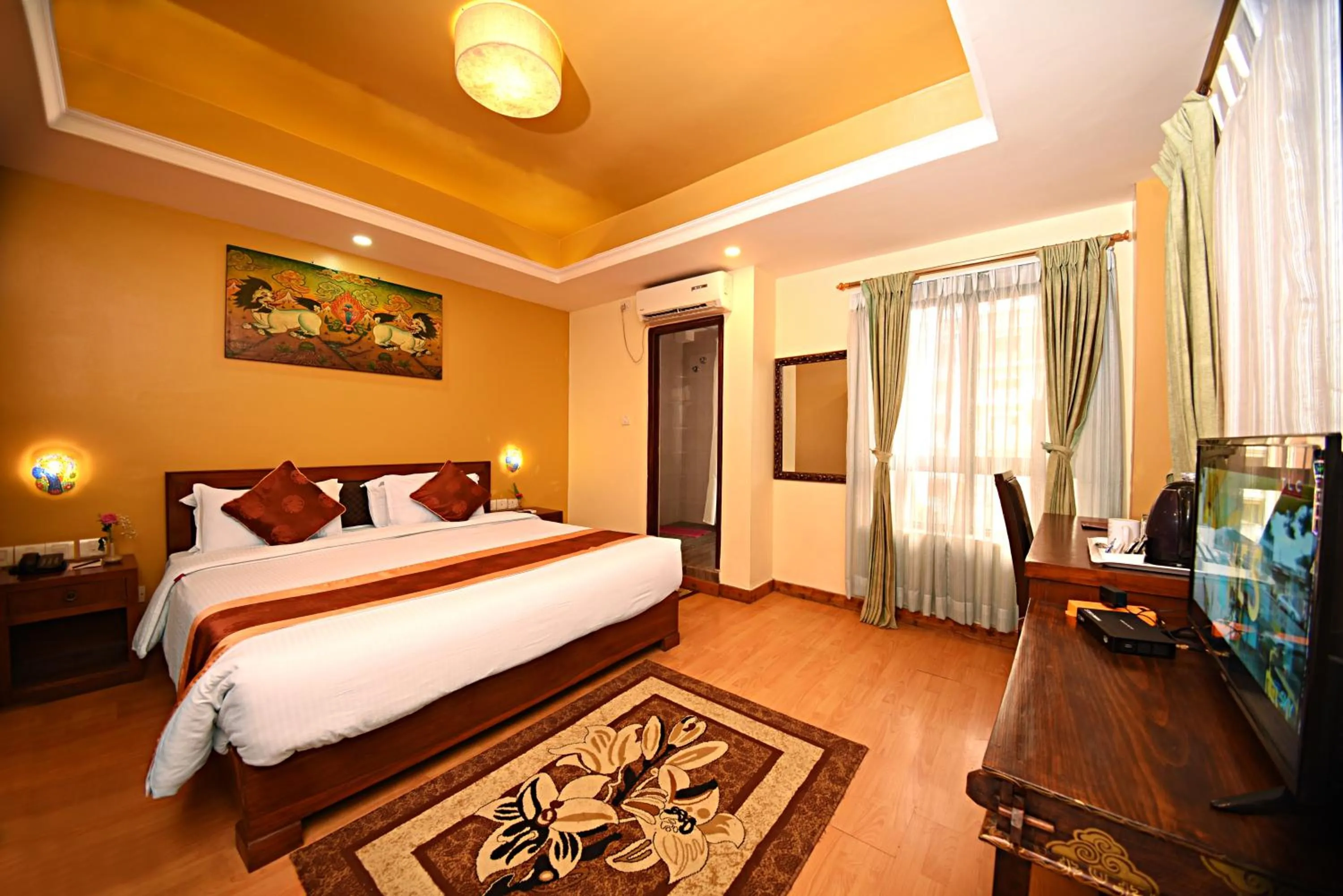 Photo of the whole room, Bed in DOM Himalaya Hotel