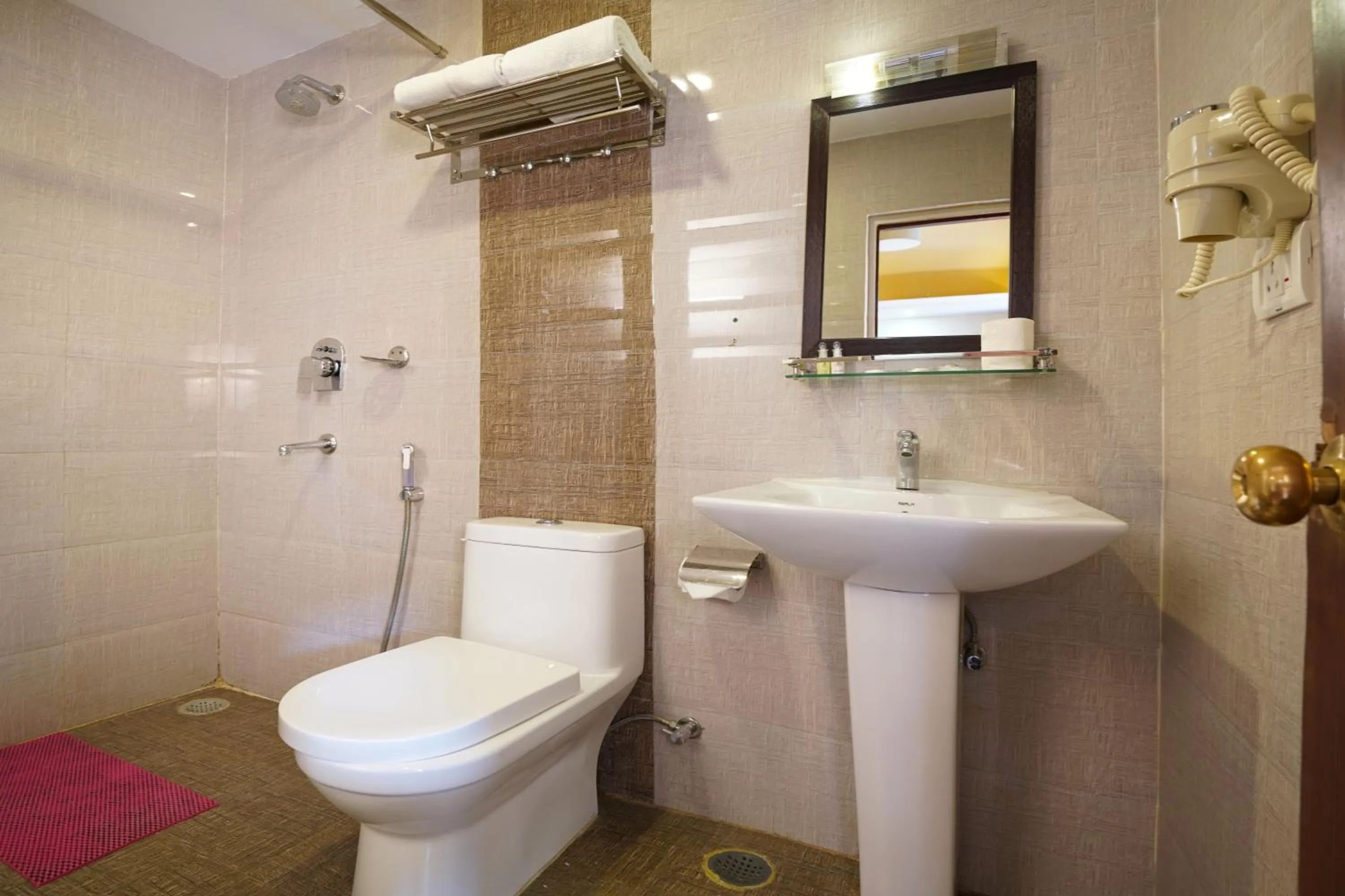 Toilet in DOM Himalaya Hotel