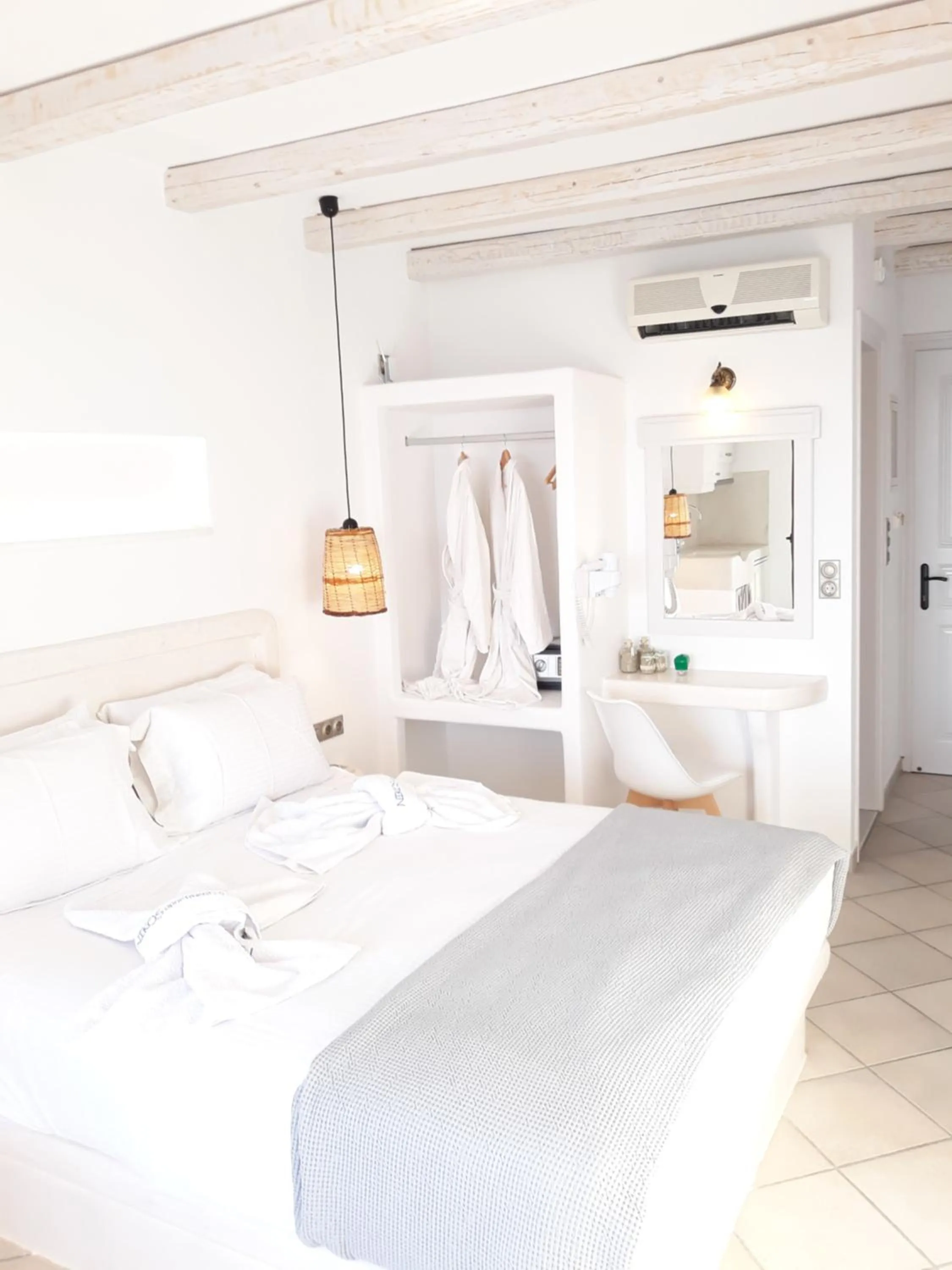 Bedroom, Bed in Nikos Apartments and Studios