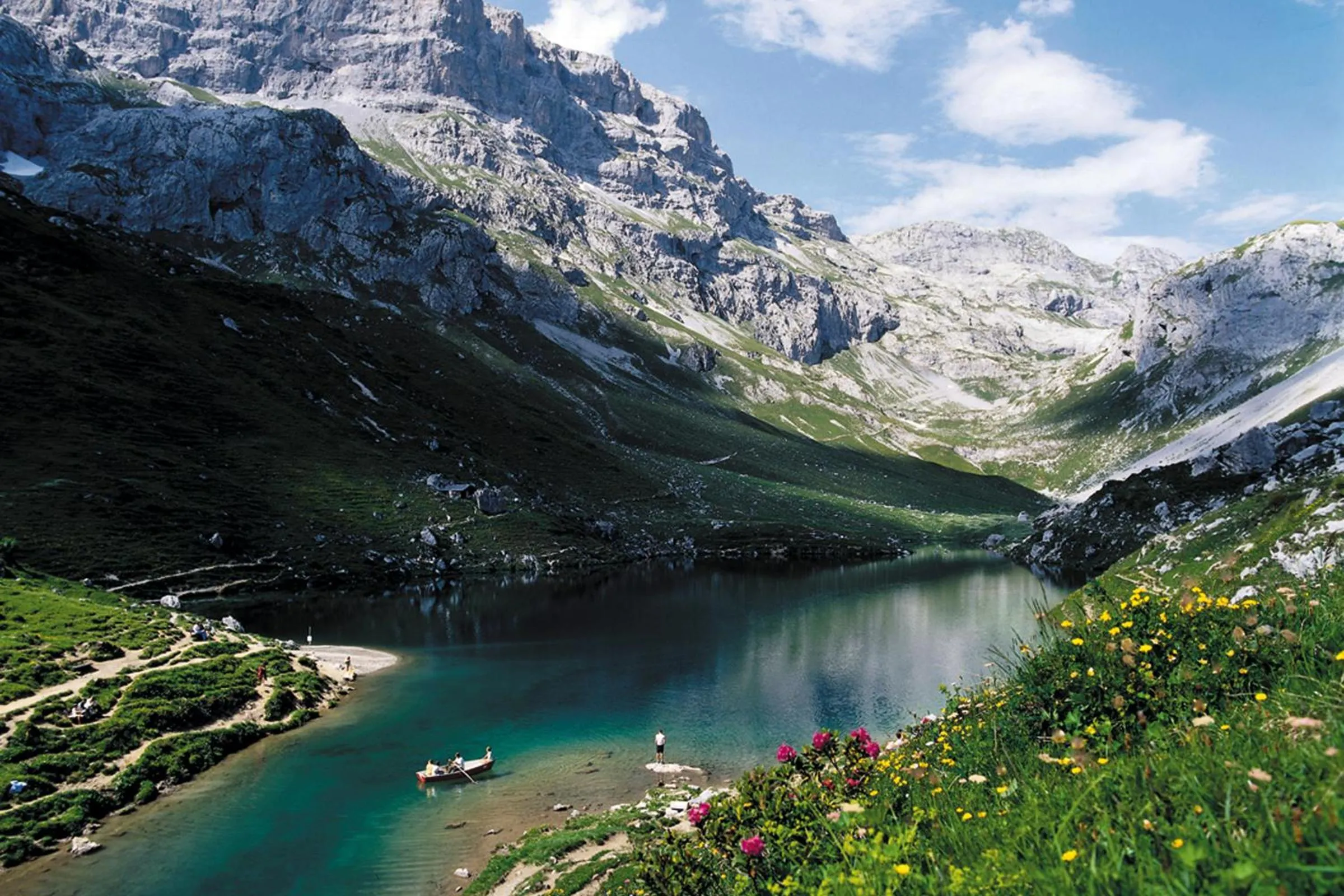 Natural landscape in Berghaus Sulzfluh