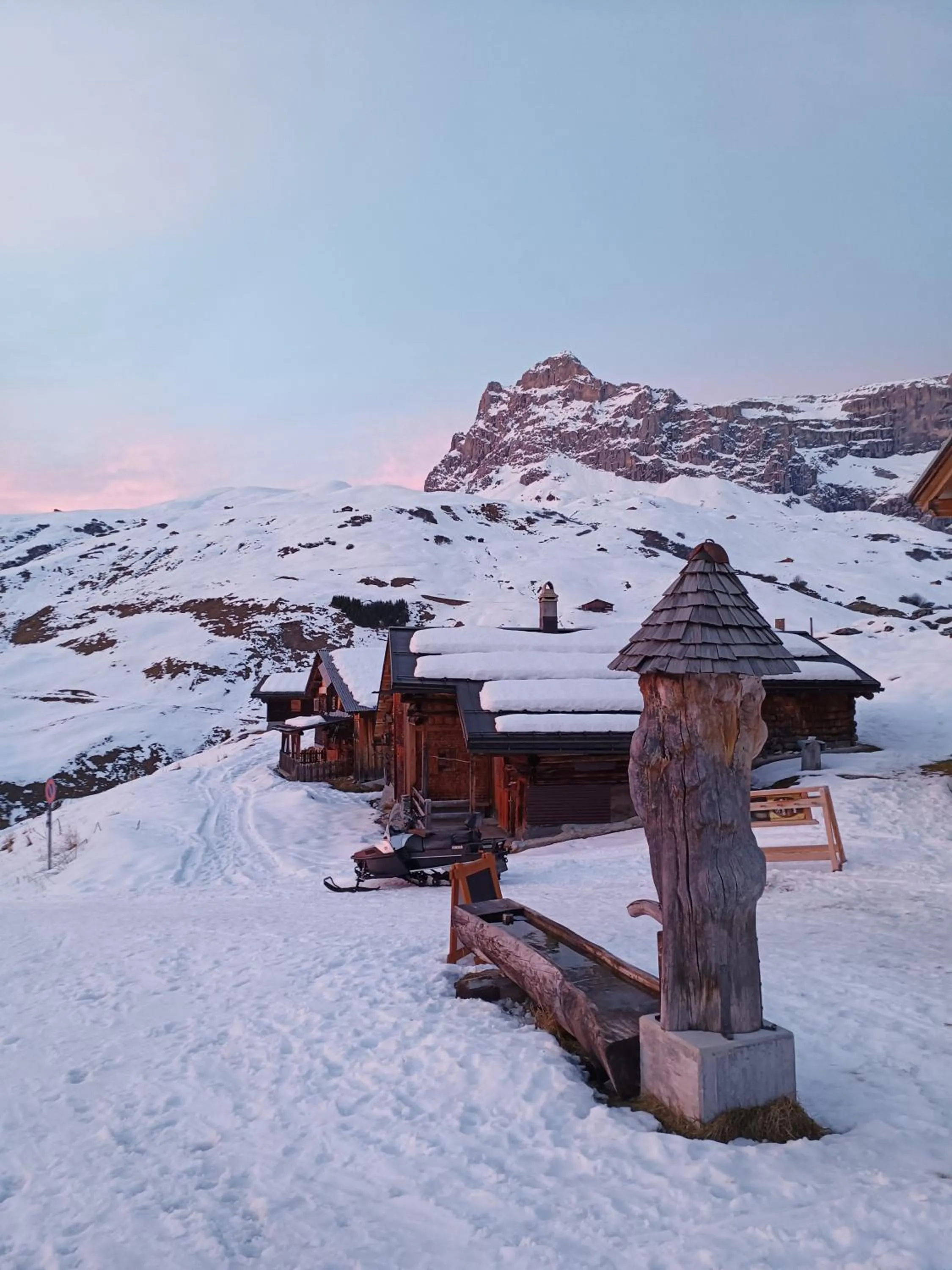 Winter in Berghaus Sulzfluh