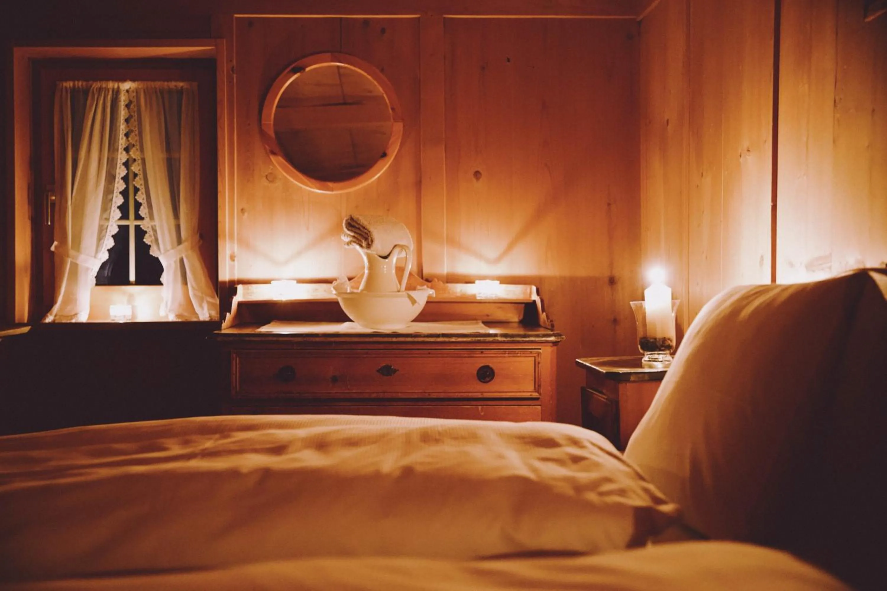Photo of the whole room, Bed in Berghaus Sulzfluh