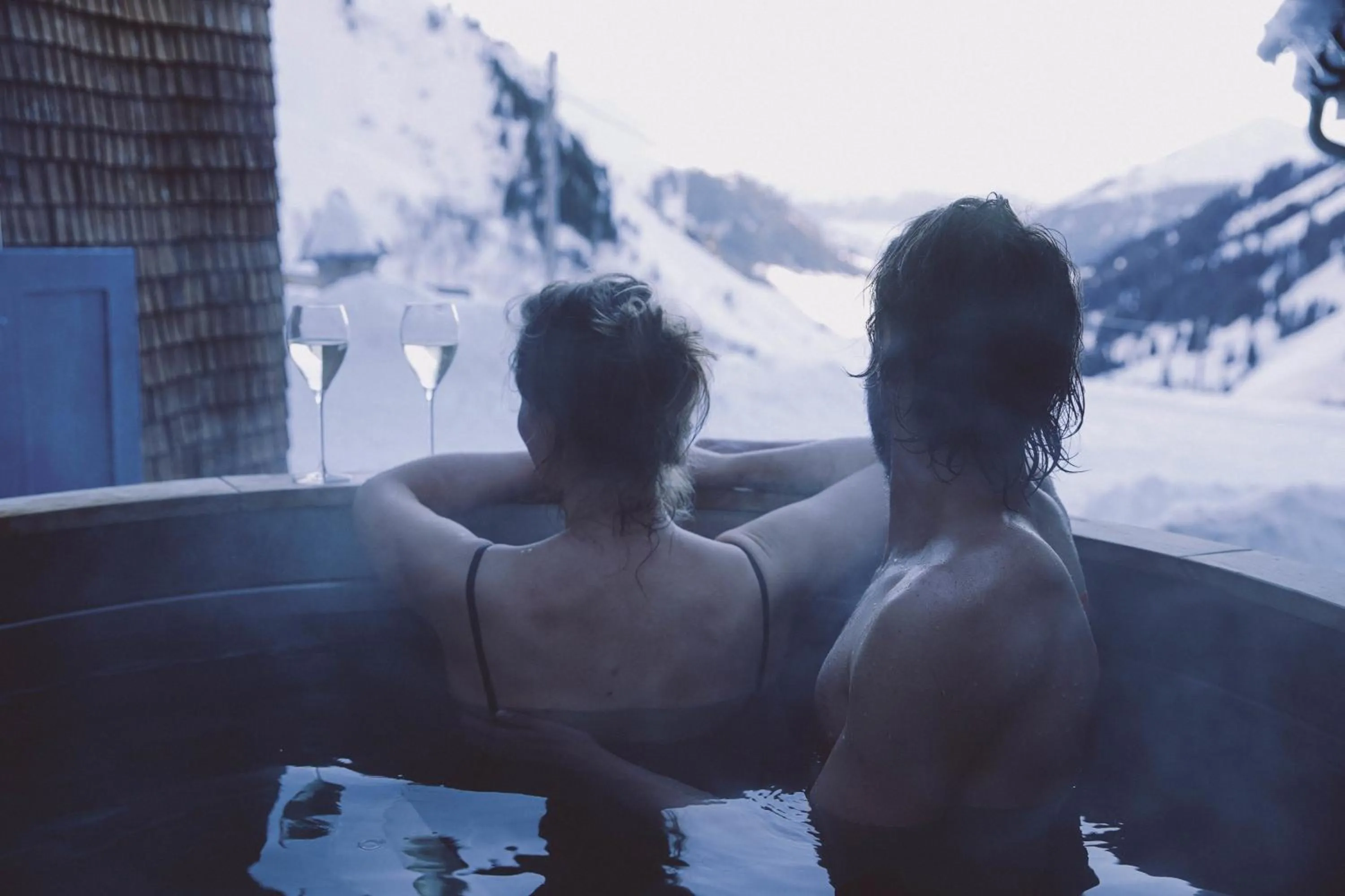 Hot Tub in Berghaus Sulzfluh
