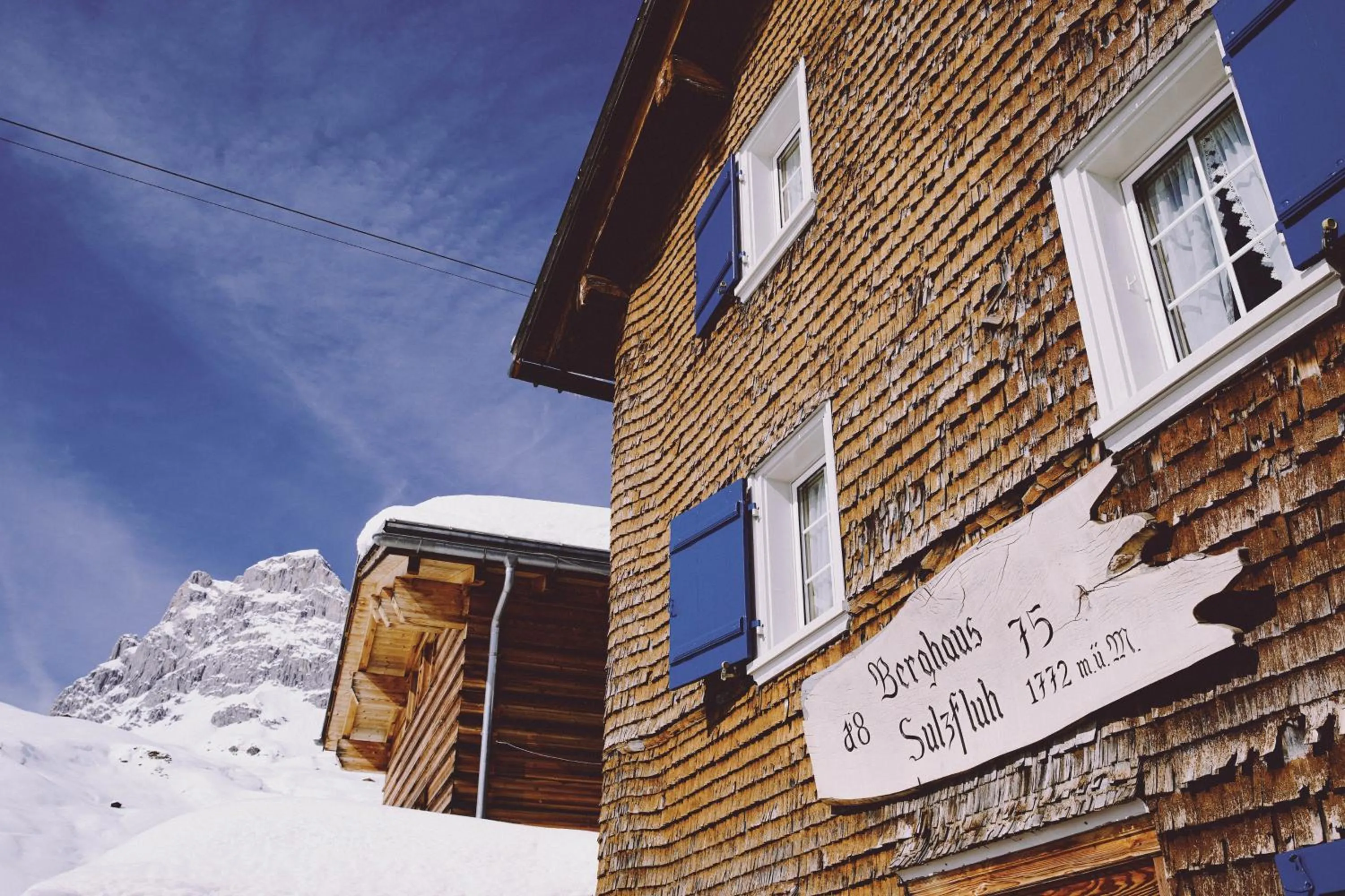 Property building in Berghaus Sulzfluh