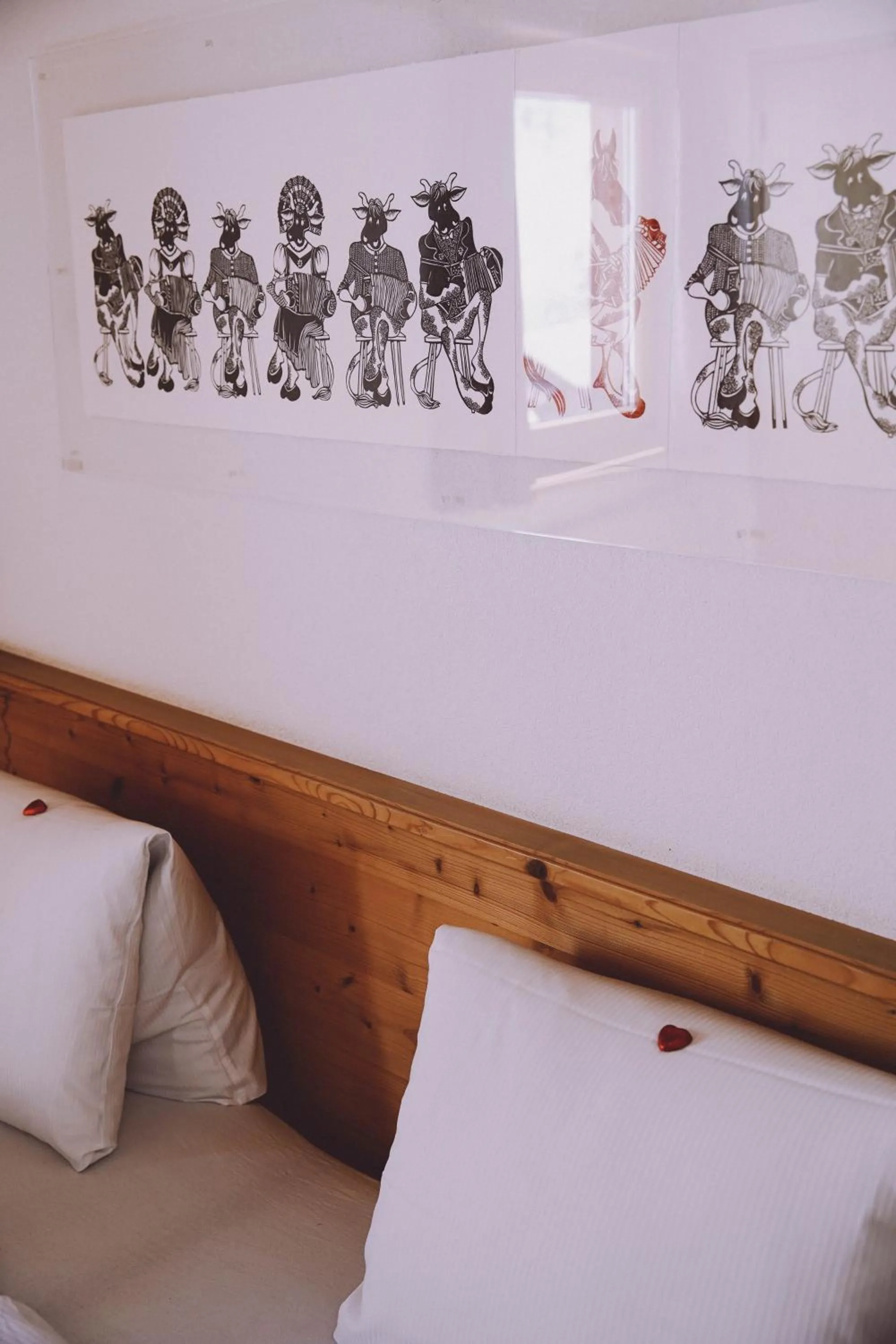 Photo of the whole room, Bed in Berghaus Sulzfluh