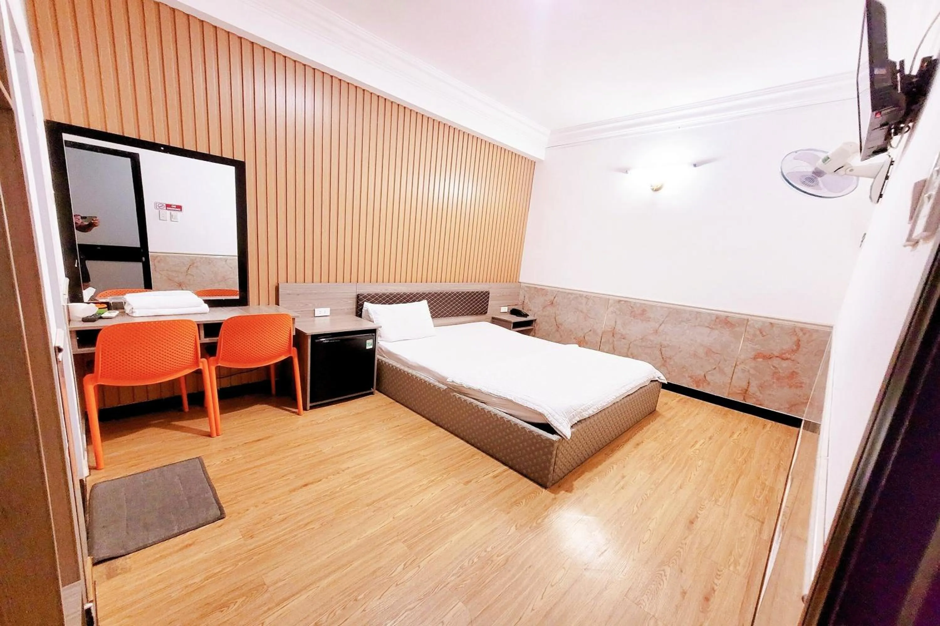 Bed in Hoang Nam Hotel