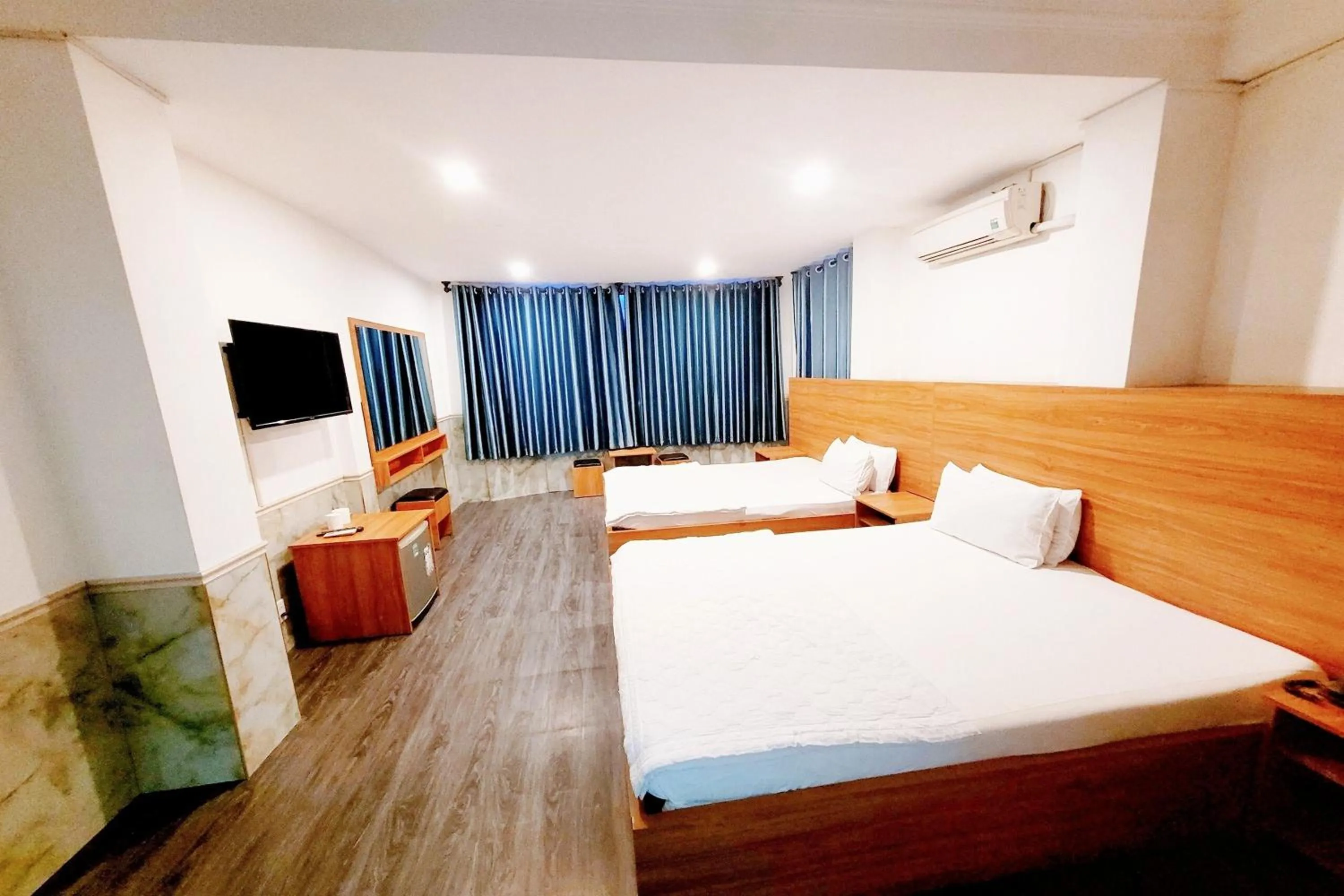 Bed in Hoang Nam Hotel