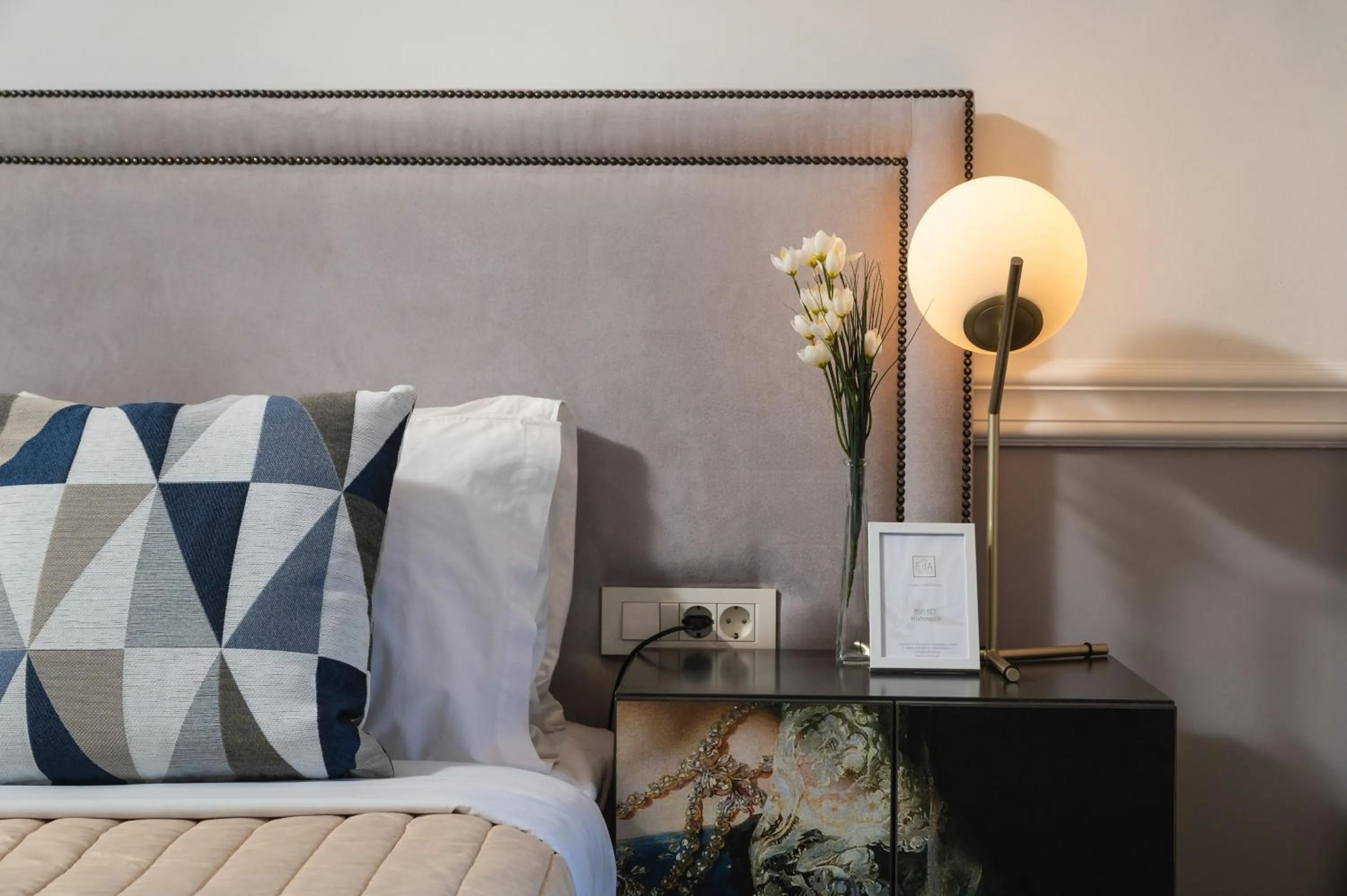 Bed in Elia Palatino Hotel