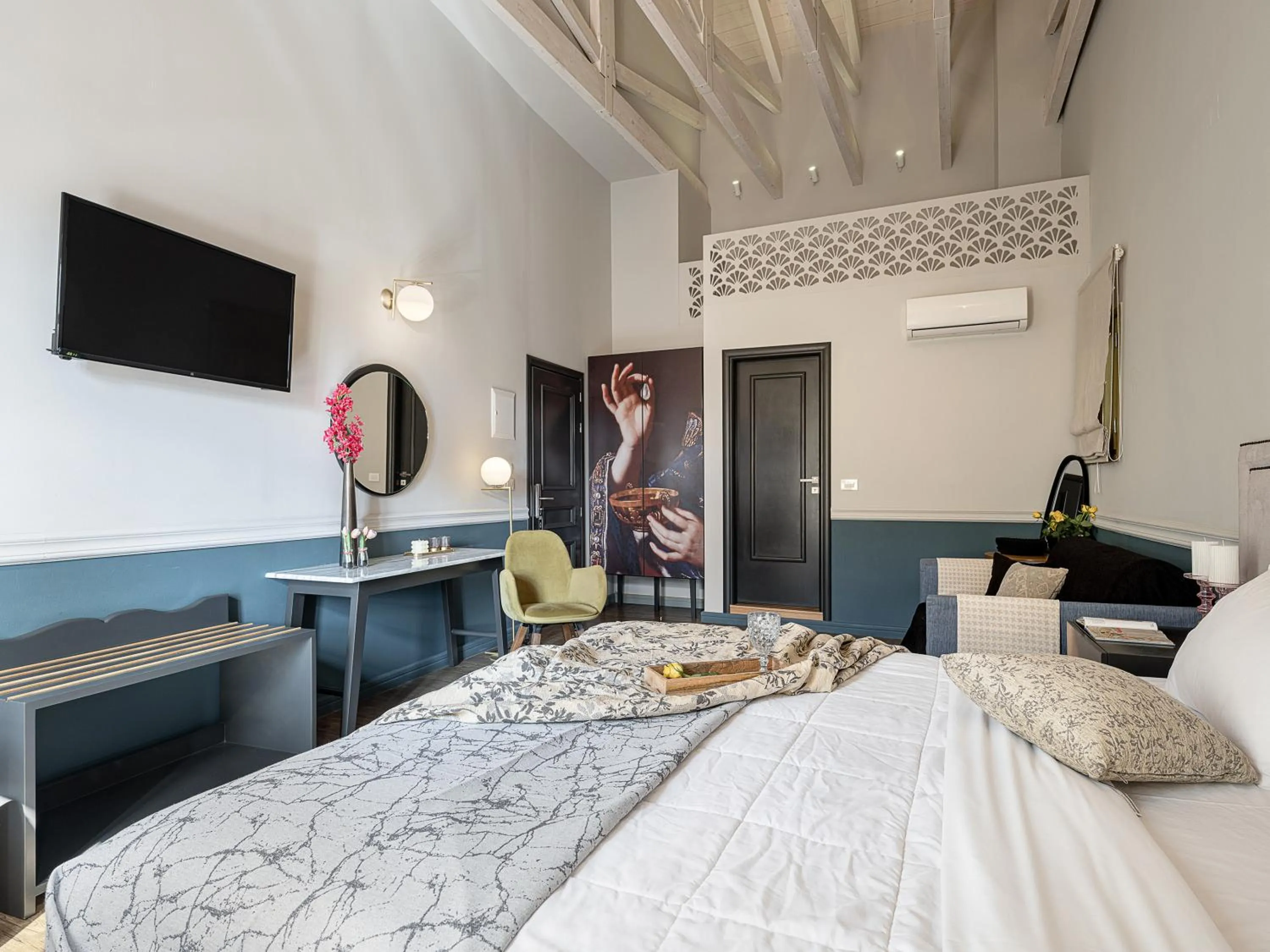 Bedroom, Bed in Elia Palatino Hotel