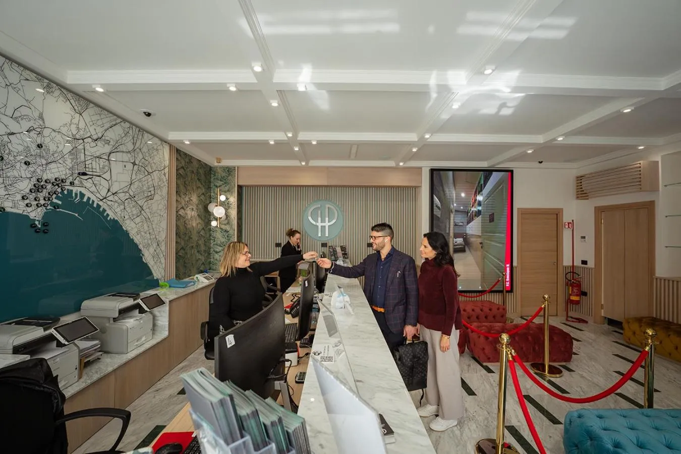 Lobby or reception in PC Boutique H Napoli Centro, by ClaPa Group