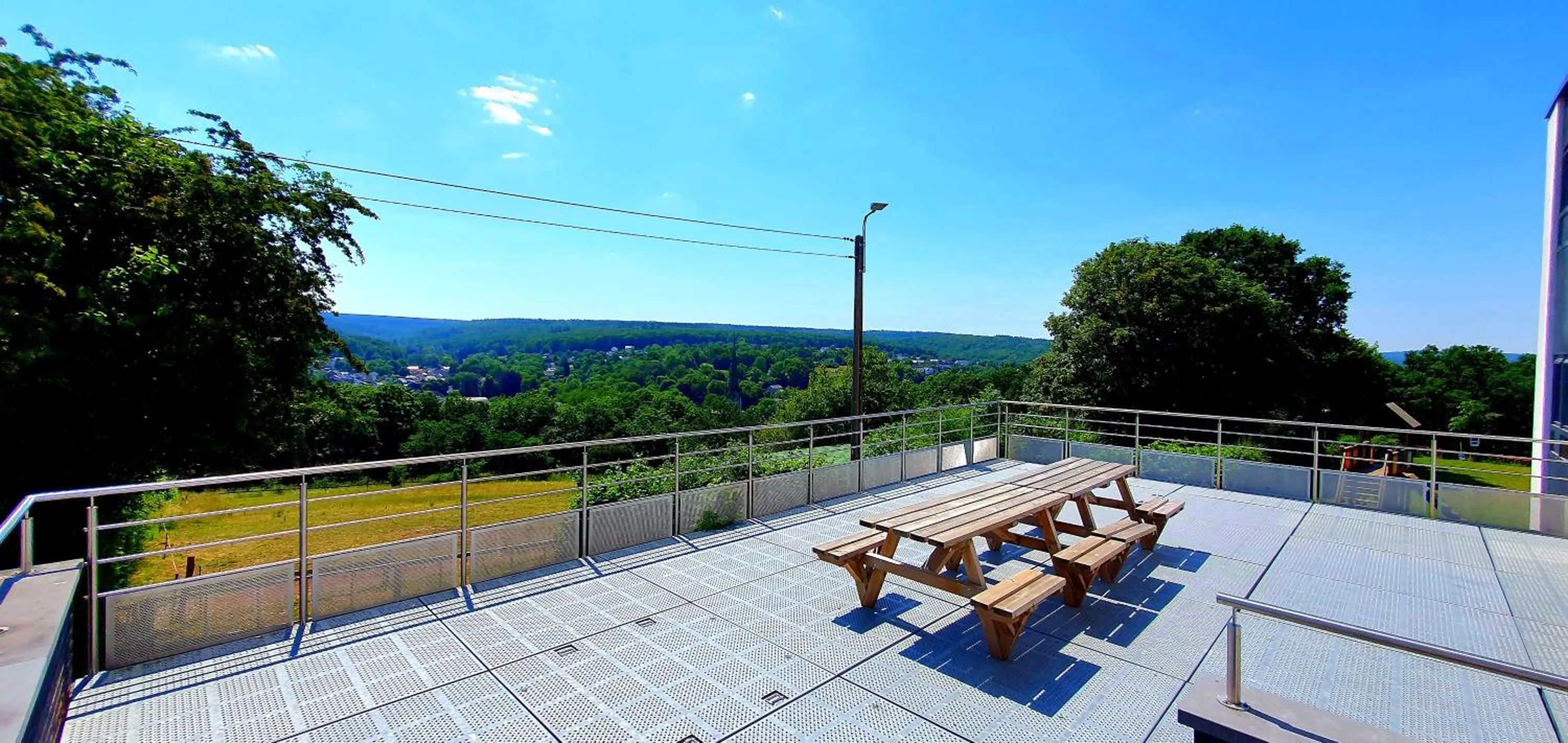 Balcony/Terrace in Gîte Kaleo Eupen Jugendherberge