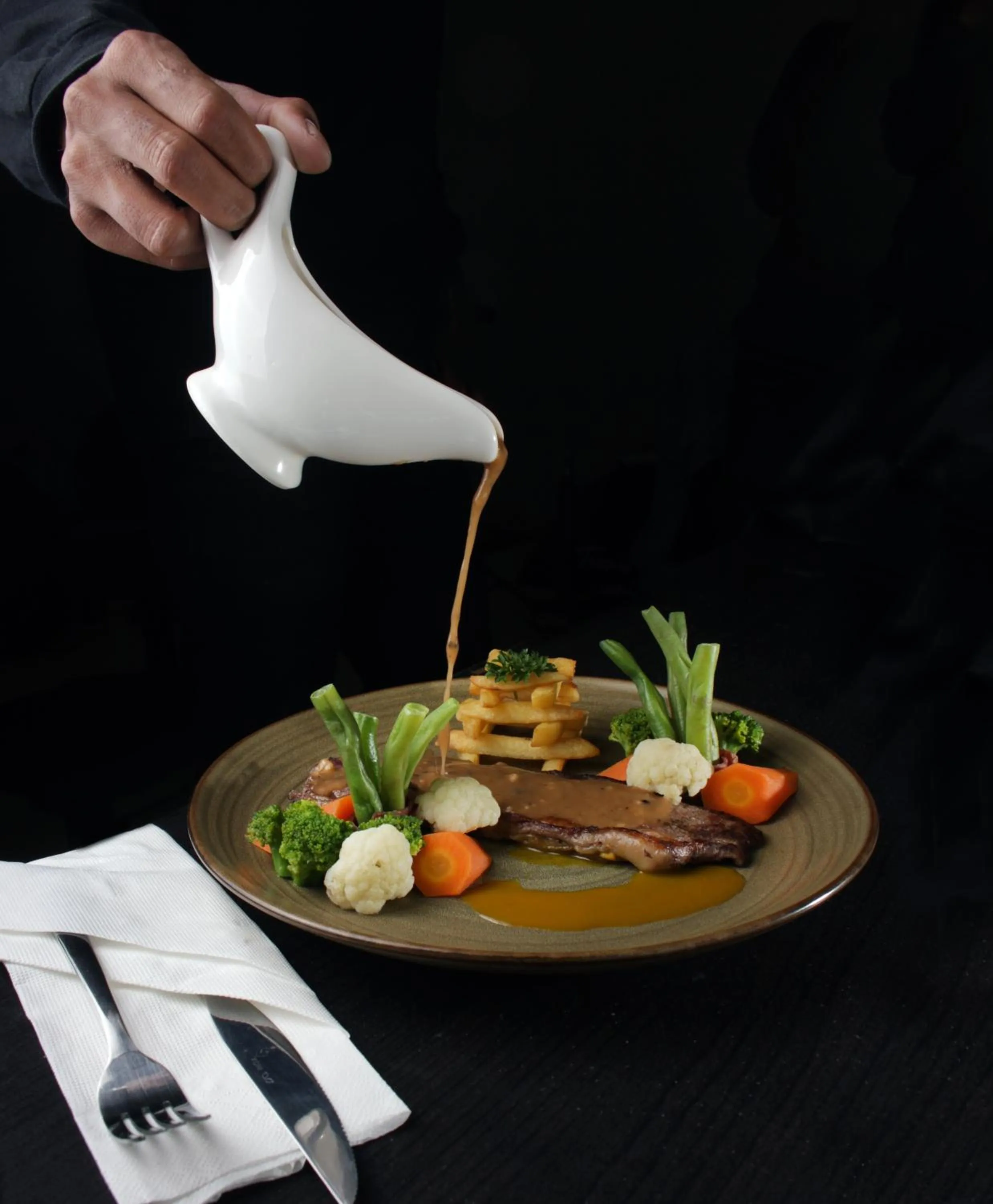 Food close-up in Uniq Hotel