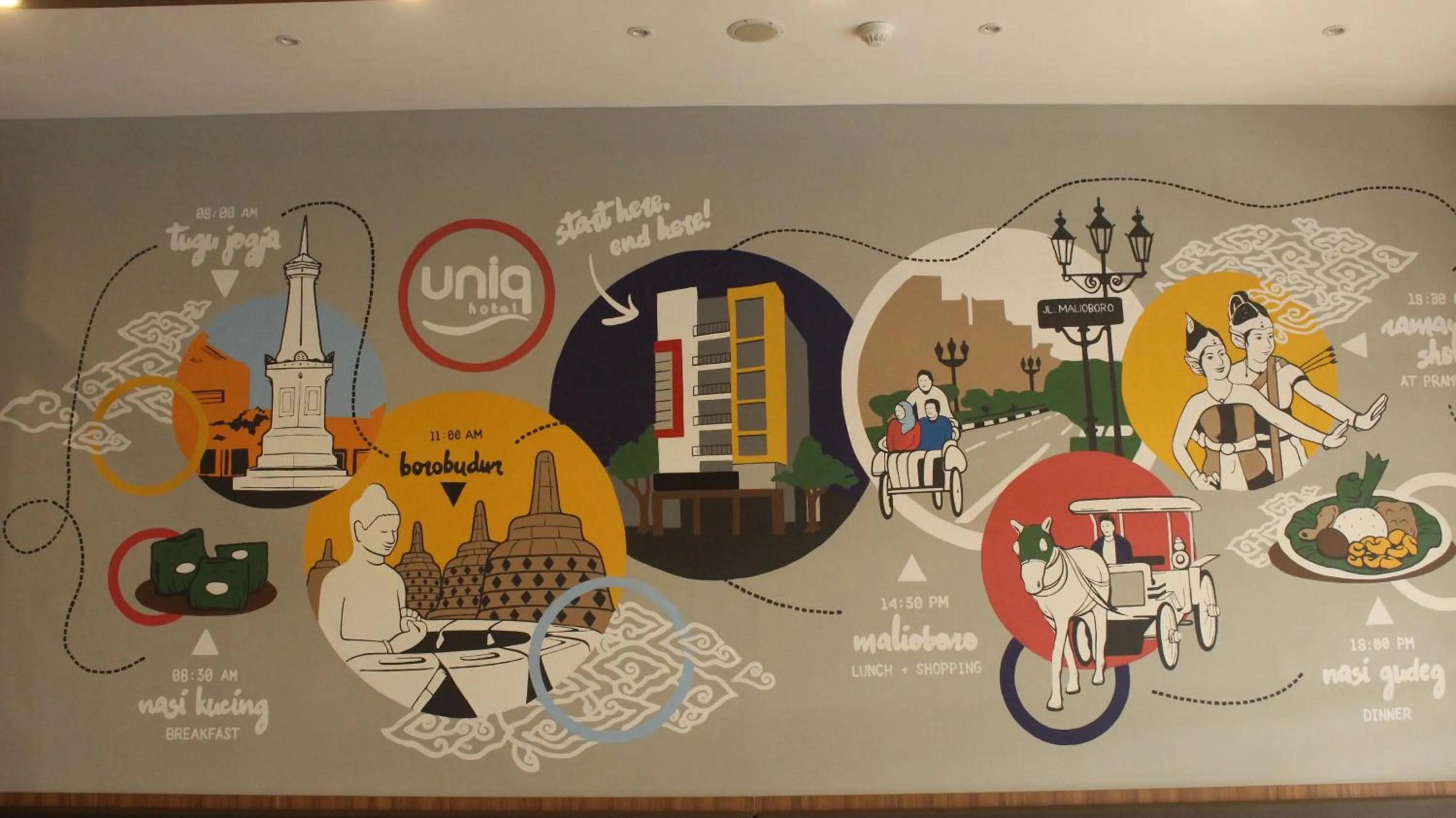 Decorative detail in Uniq Hotel