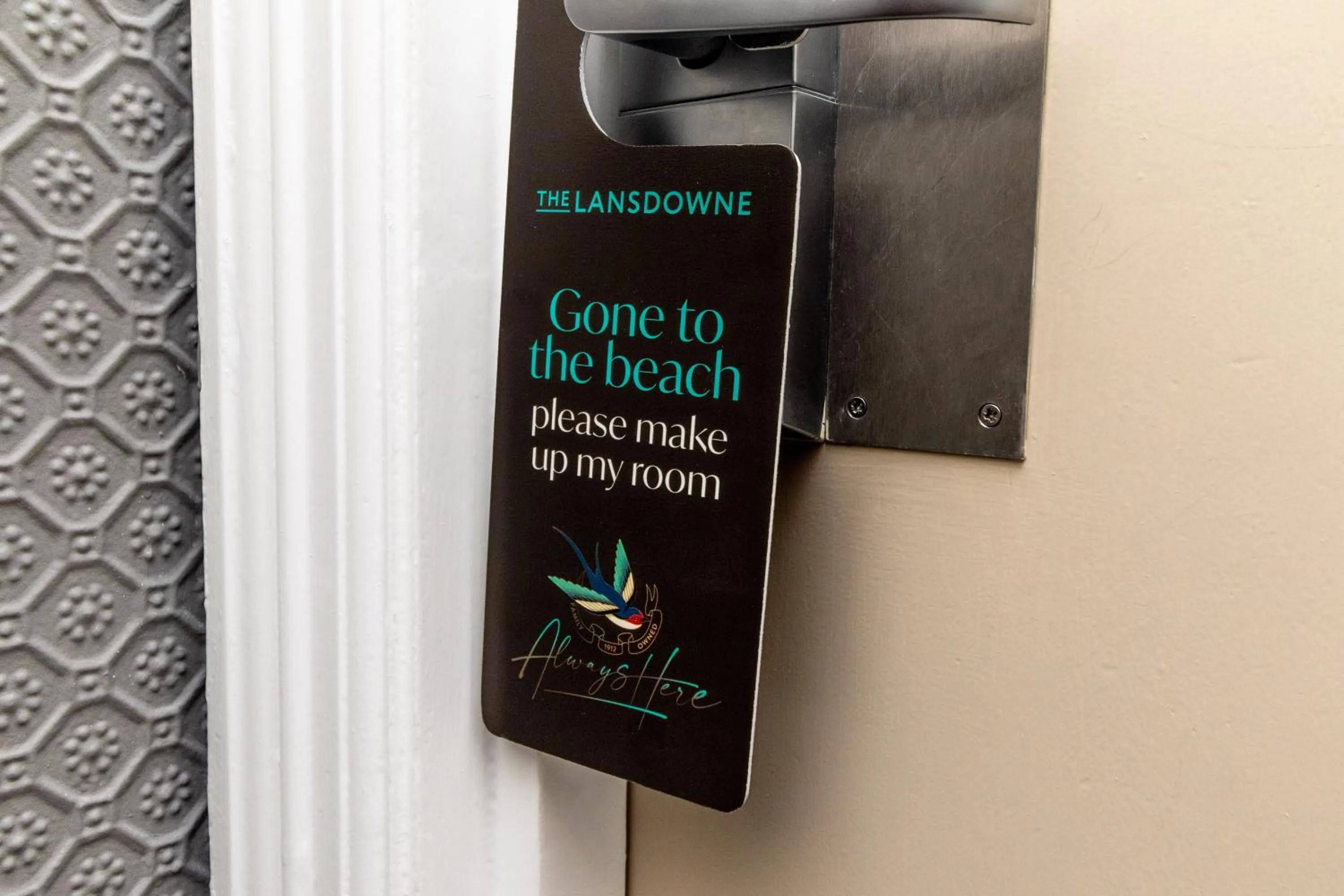 Text overlay in The Lansdowne, Eastbourne