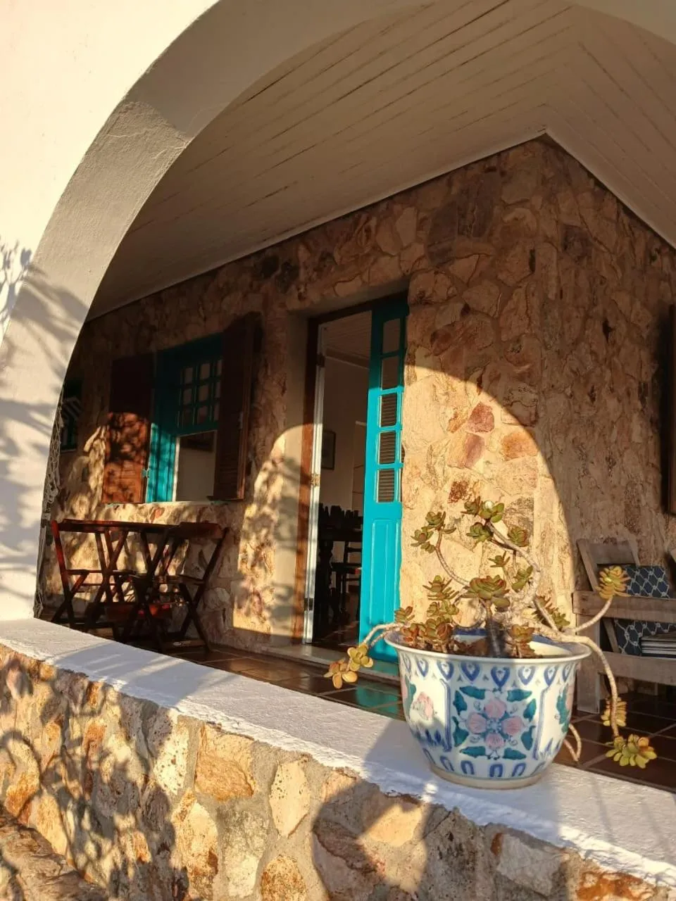 Patio in Casa Dos Arcos Bed and Breakfast
