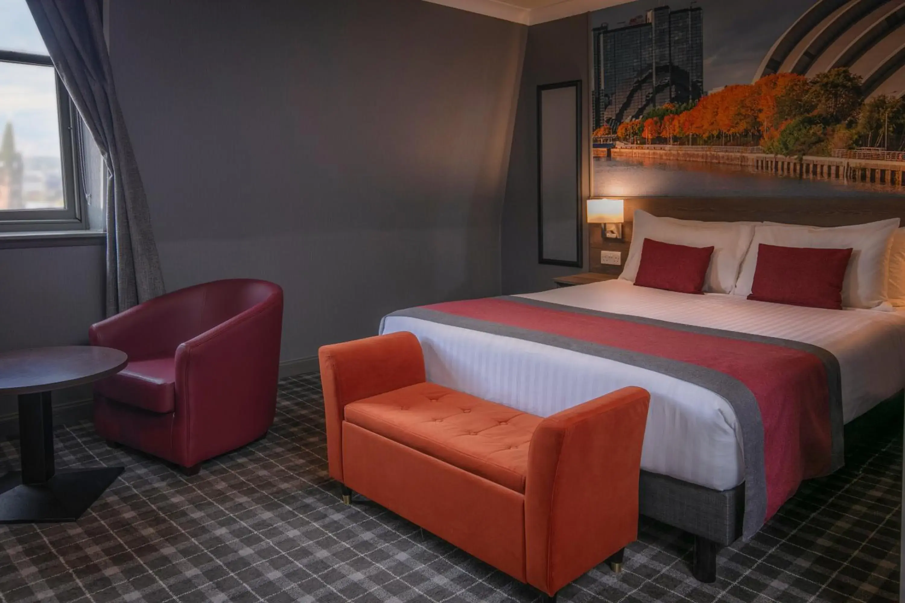 Bedroom, Bed in Best Western Glasgow Hotel Bedroom, Bed in Best Western Glasgow Hotel