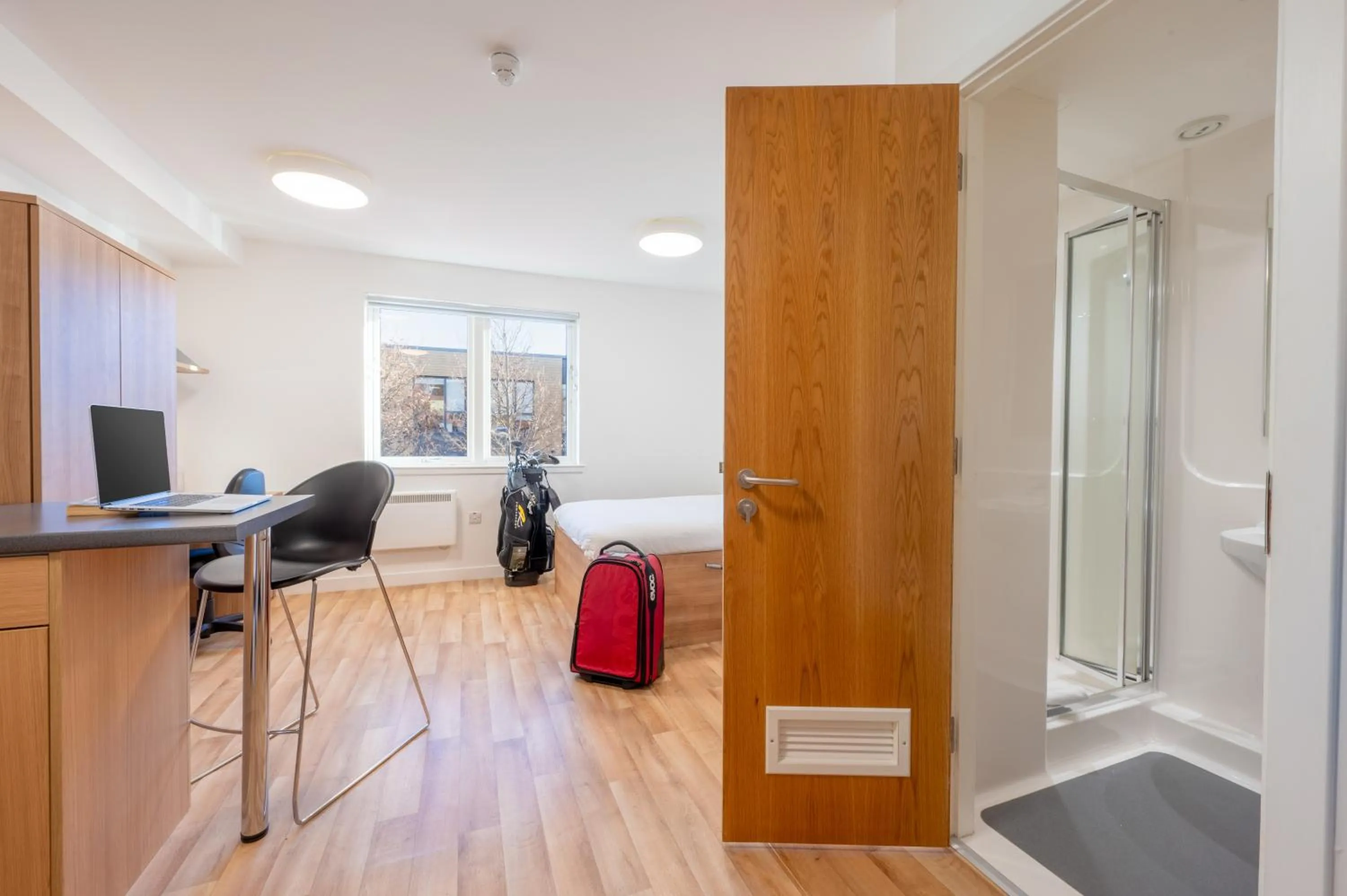 Photo of the whole room, Bed in UHI Inverness - Campus Accommodation