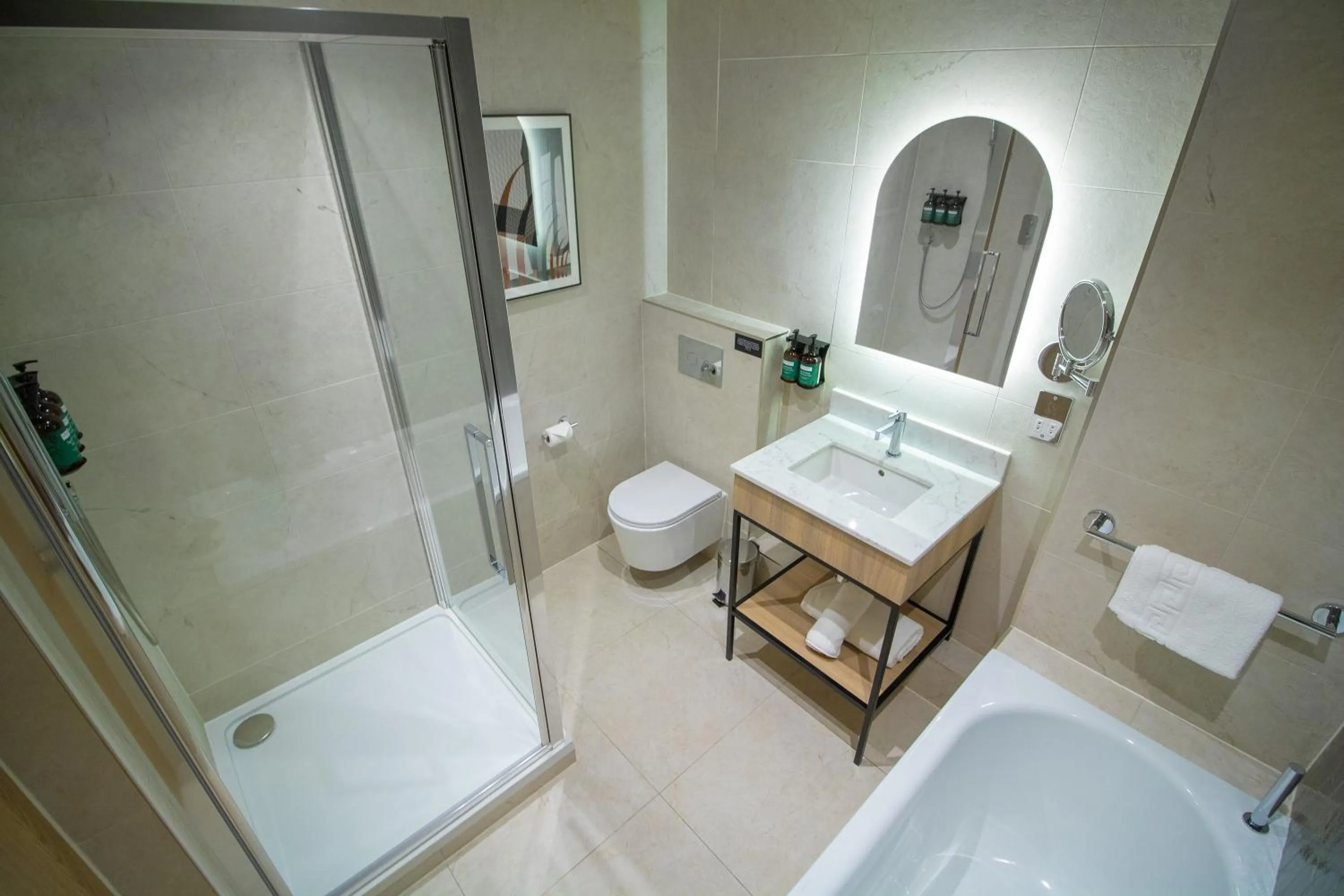 Bathroom in voco Rockingham Forest Corby by IHG