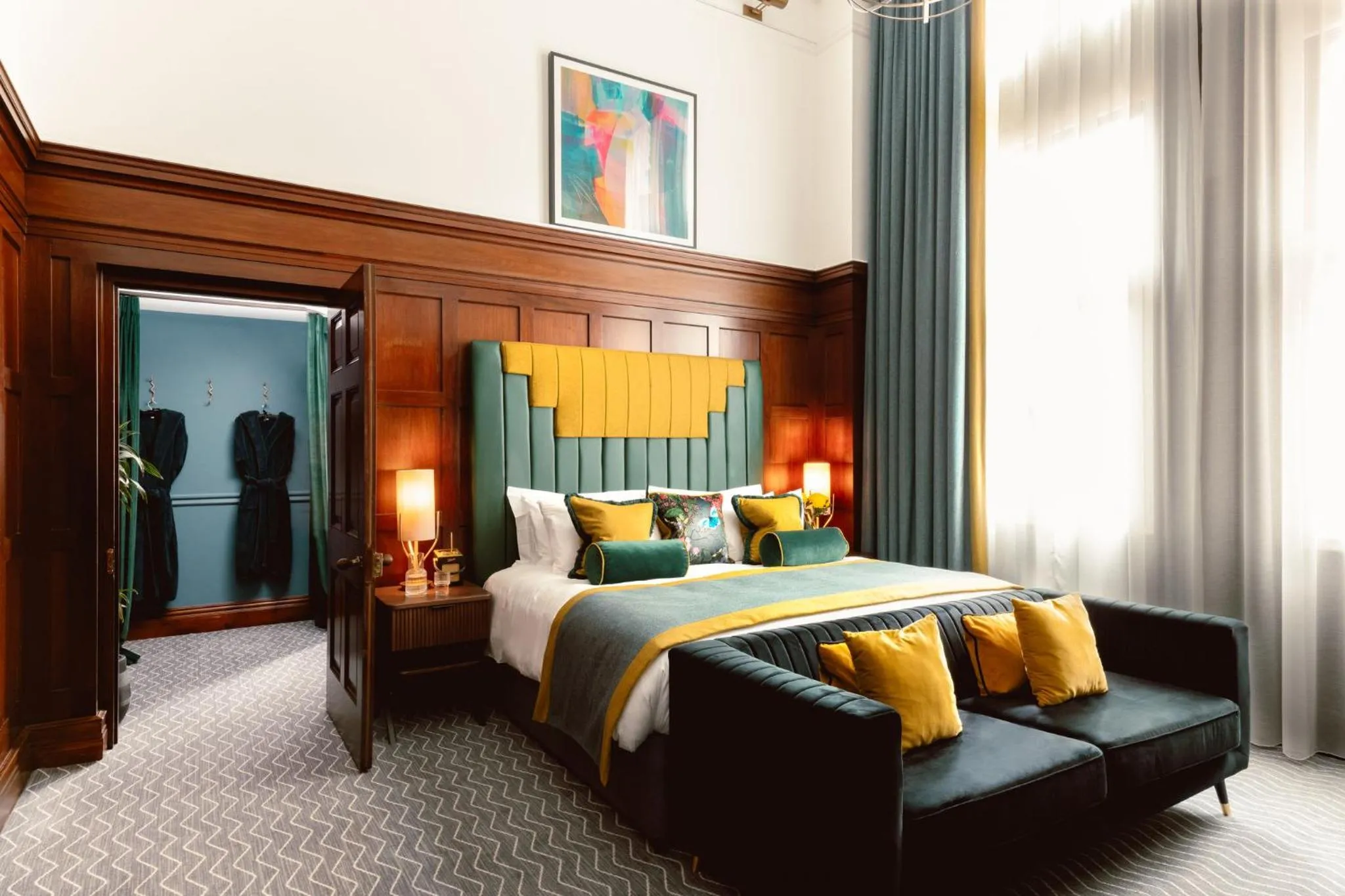 Photo of the whole room, Bed in Kimpton Clocktower by IHG