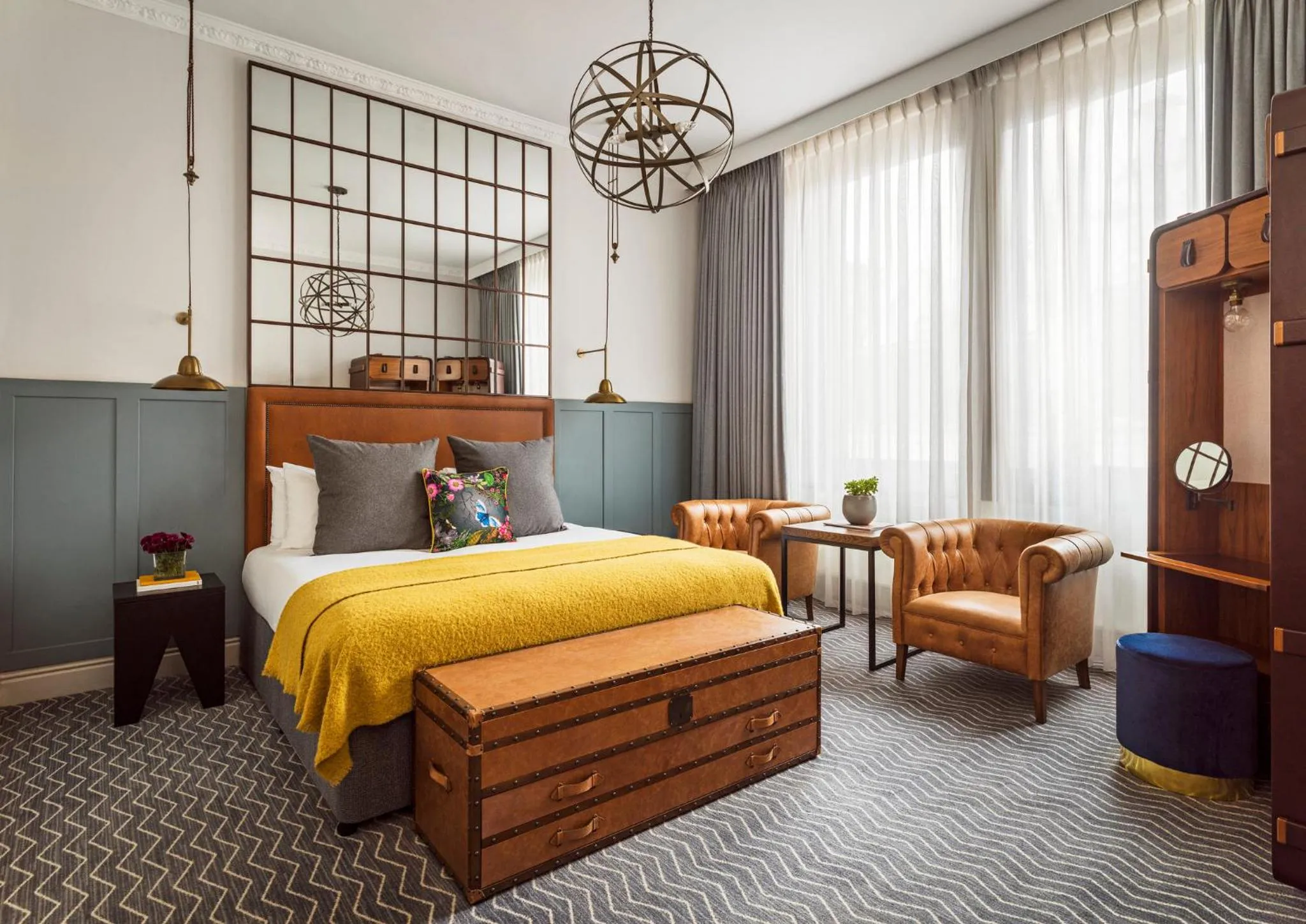 Photo of the whole room, Bed in Kimpton Clocktower by IHG