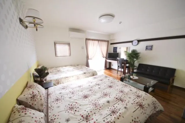 Bed in Chura Gahna House Tsubogawa Naha