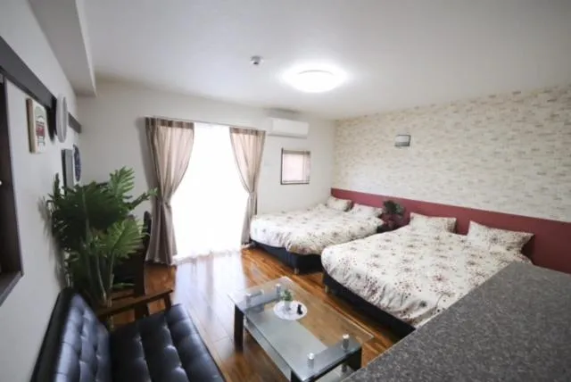 Bed in Chura Gahna House Tsubogawa Naha