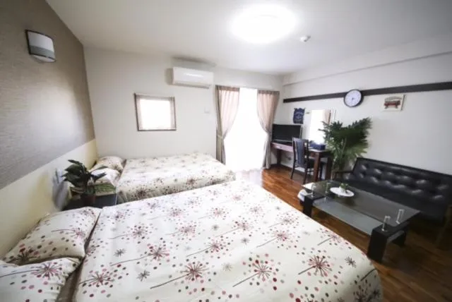 Bed in Chura Gahna House Tsubogawa Naha