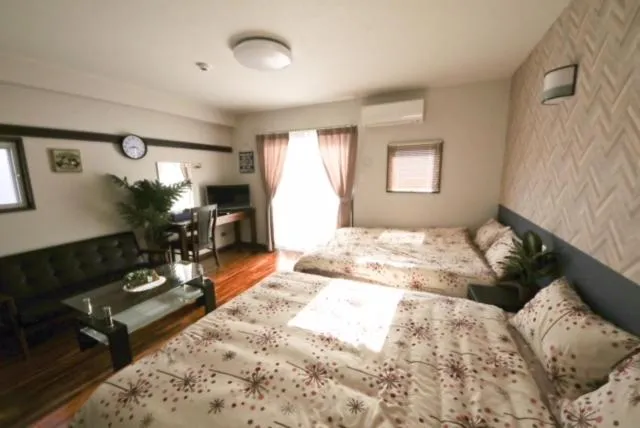 Bed in Chura Gahna House Tsubogawa Naha