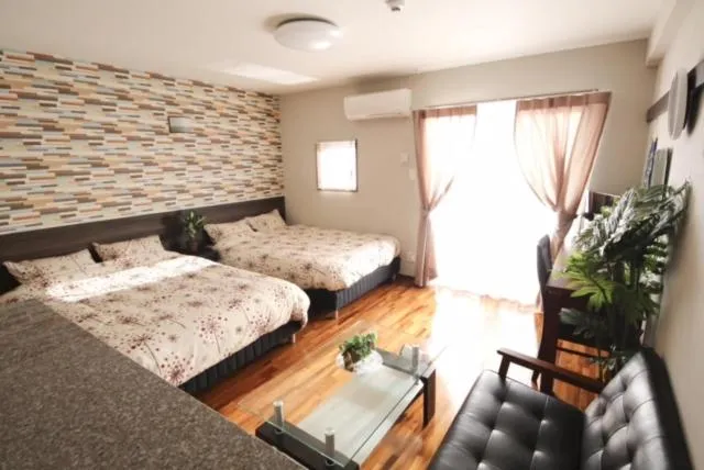 Bed in Chura Gahna House Tsubogawa Naha