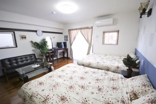 Bed in Chura Gahna House Tsubogawa Naha