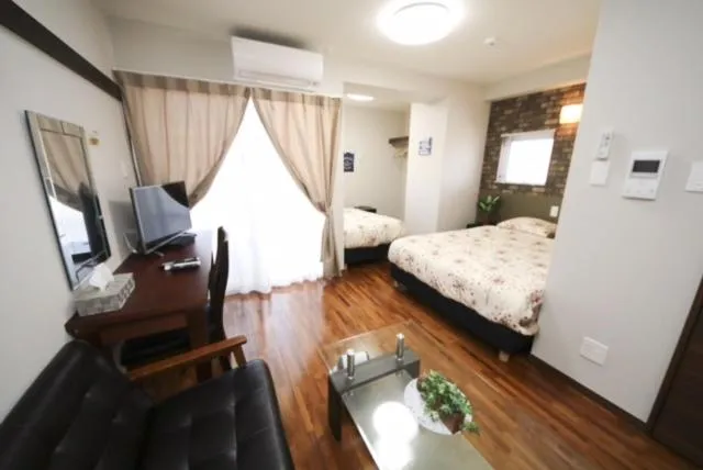 Bed in Chura Gahna House Tsubogawa Naha