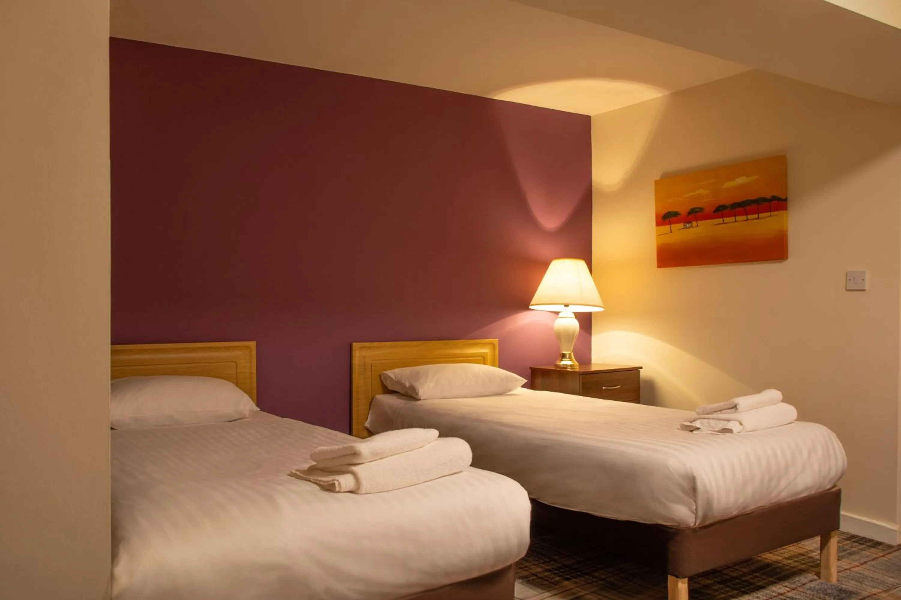 Bed in Britannia Edinburgh Hotel