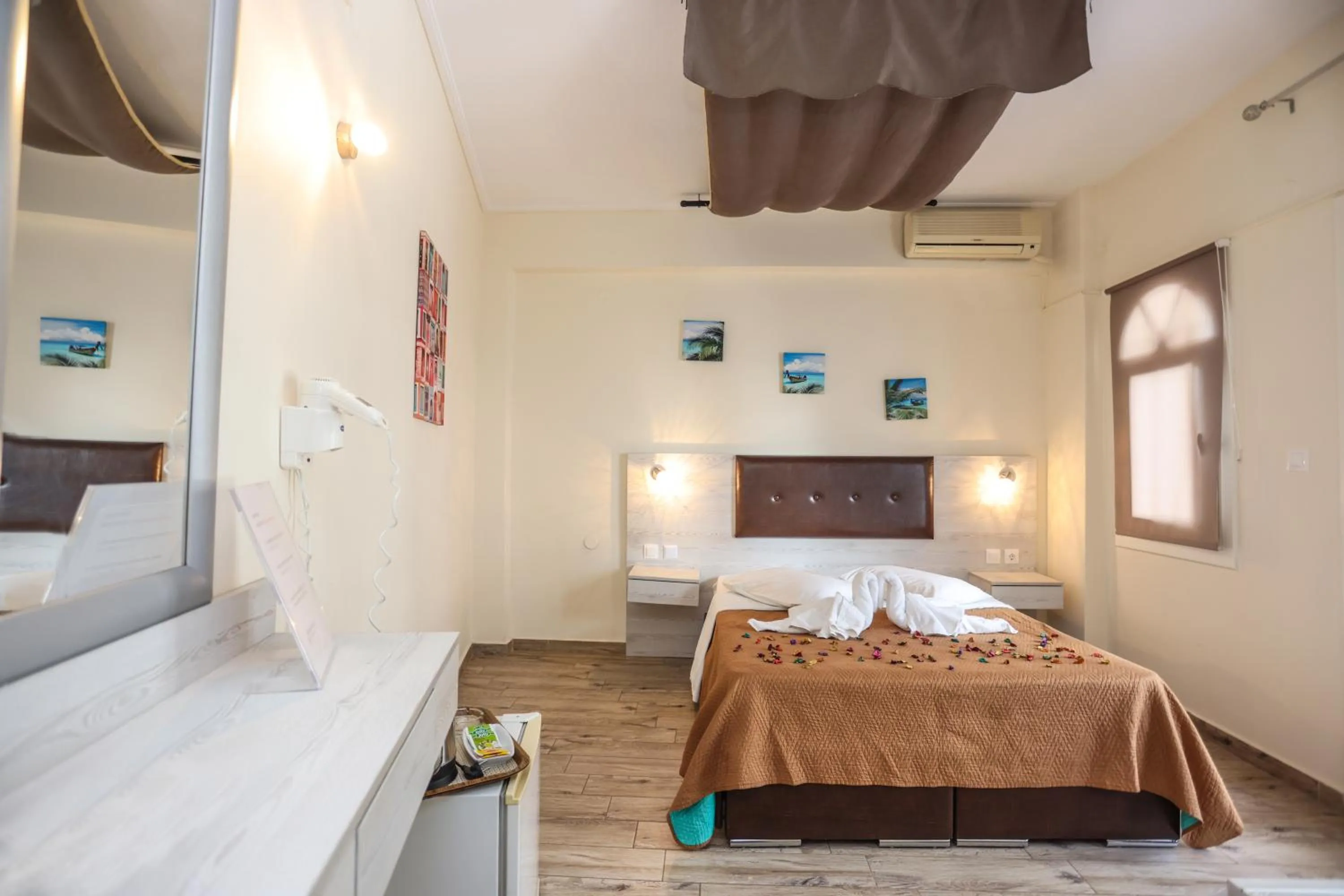 Bed in Summer Beach Hotel